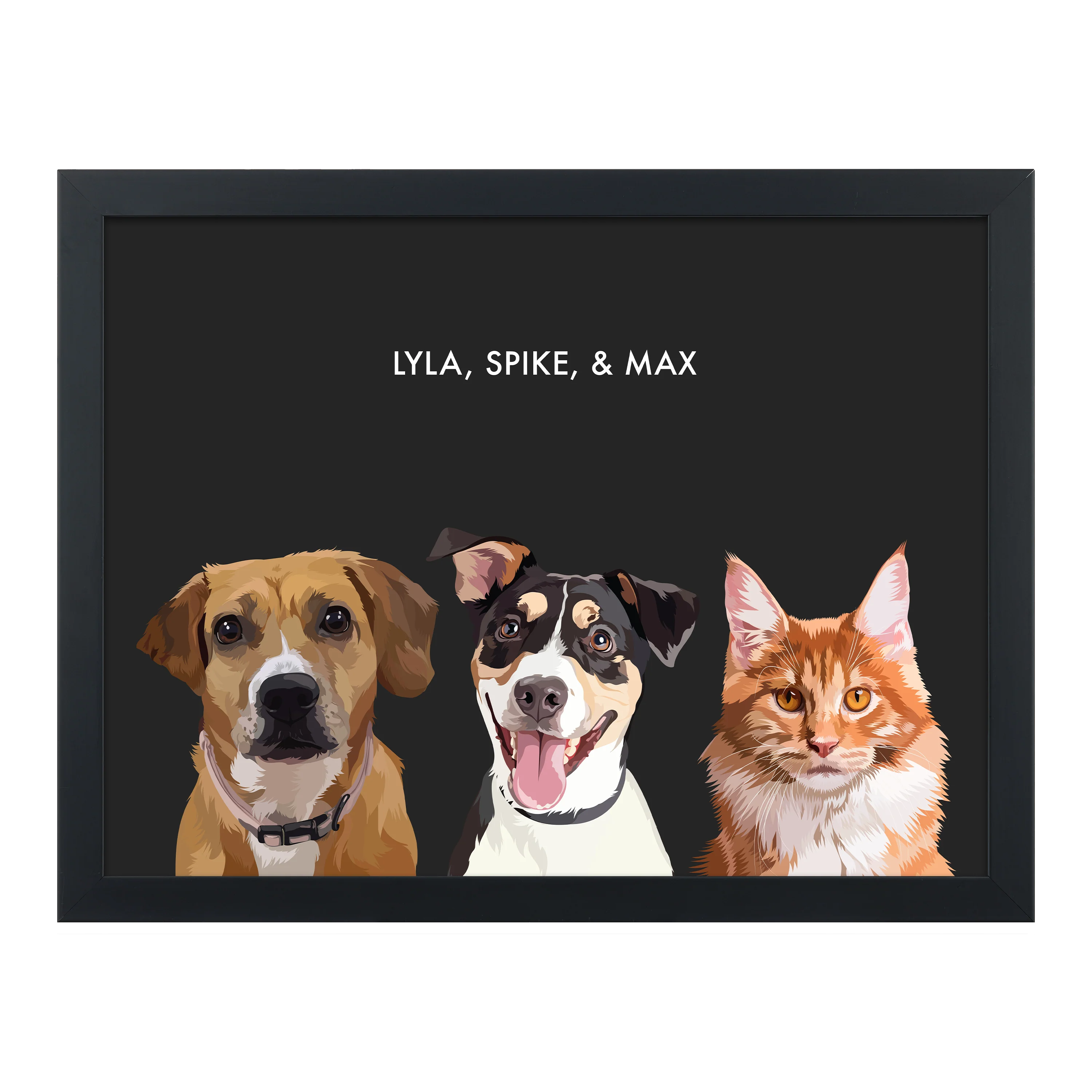 Custom Three Pet Portrait - Image 16