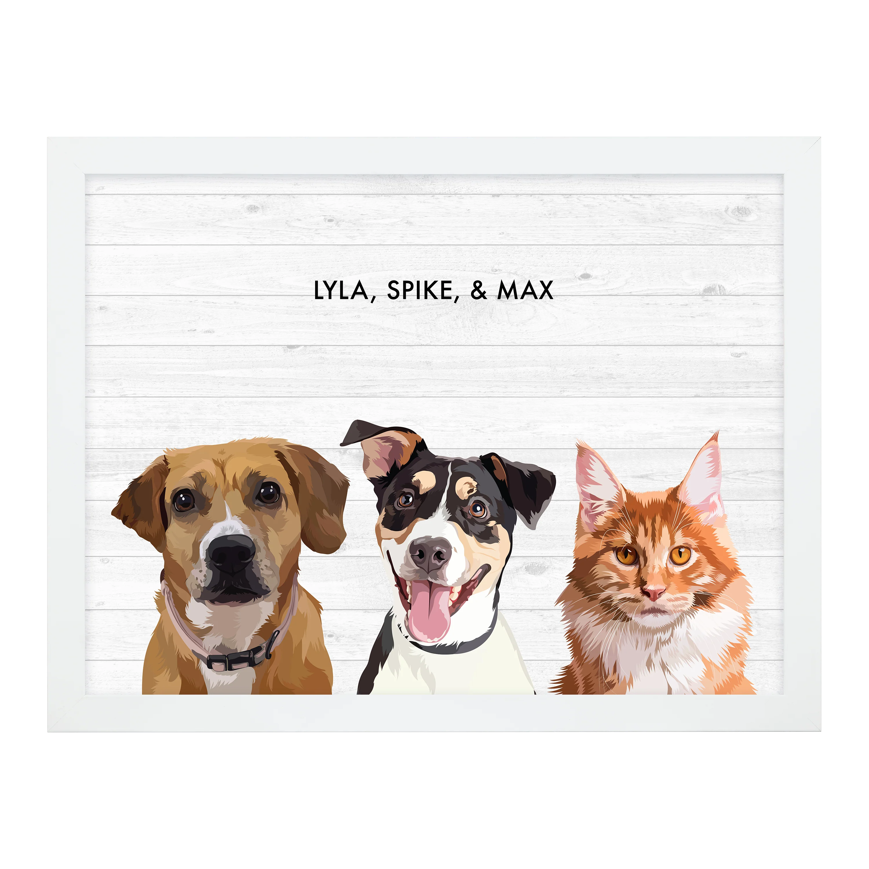 Custom Three Pet Portrait - Image 18