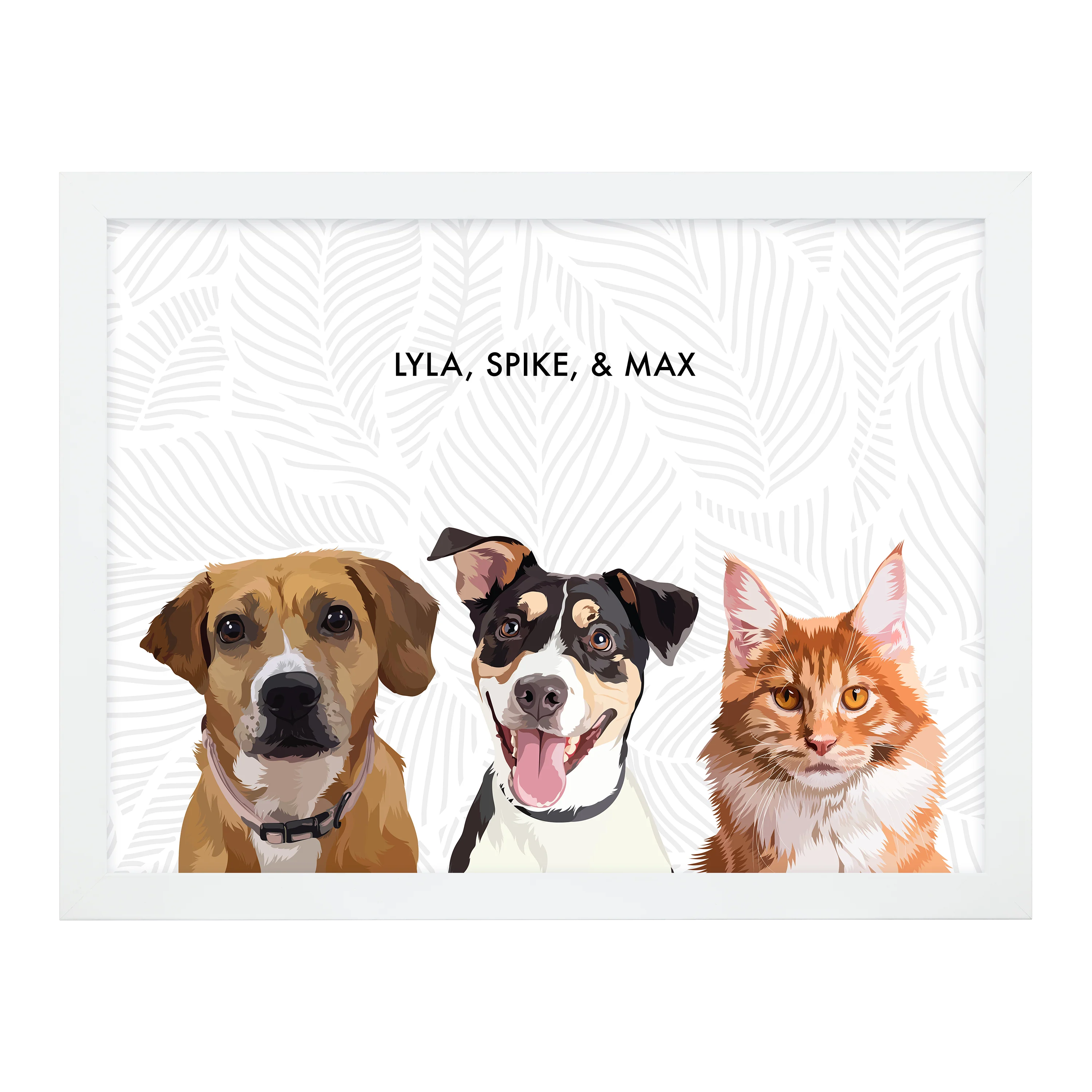 Custom Three Pet Portrait - Image 19