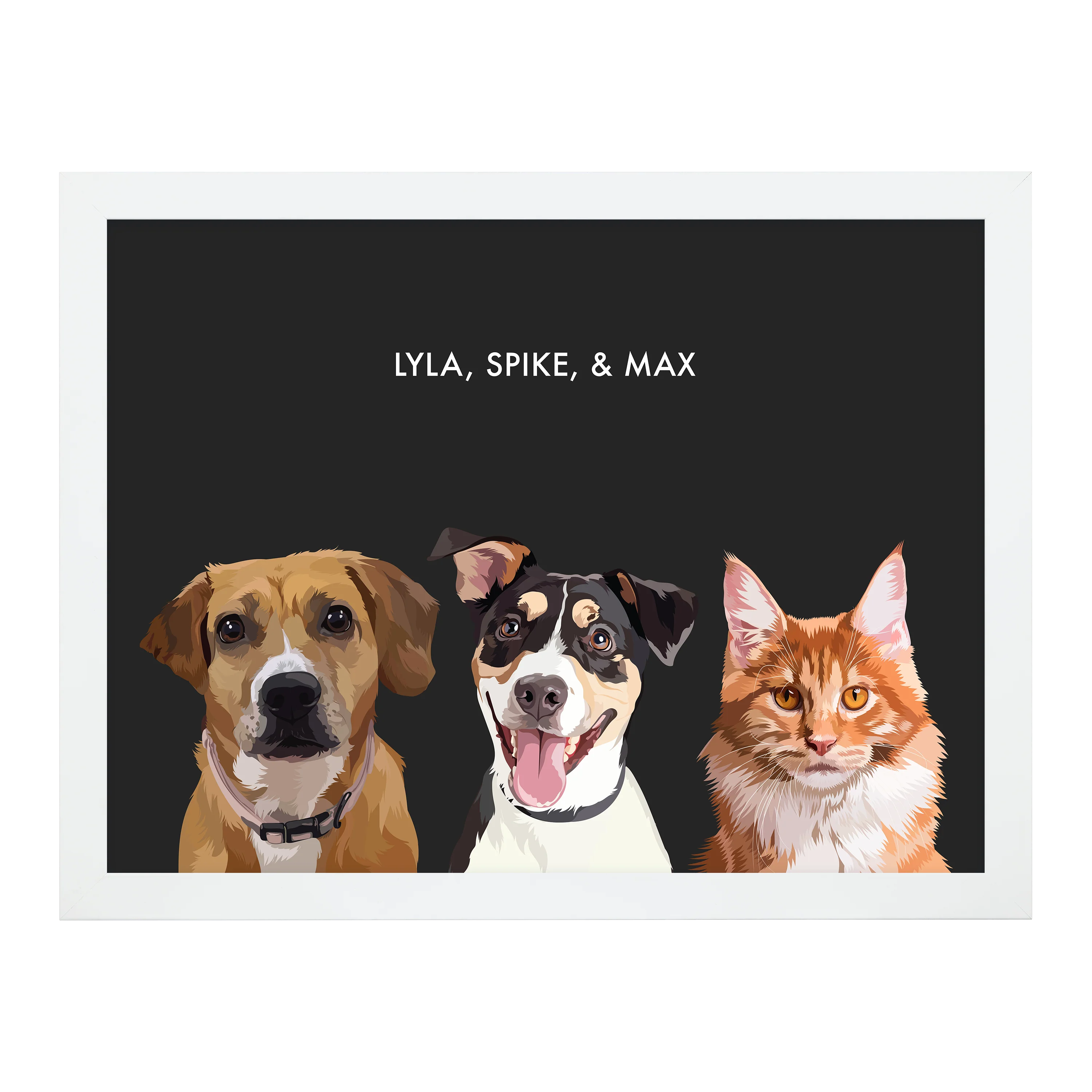 Custom Three Pet Portrait - Image 21