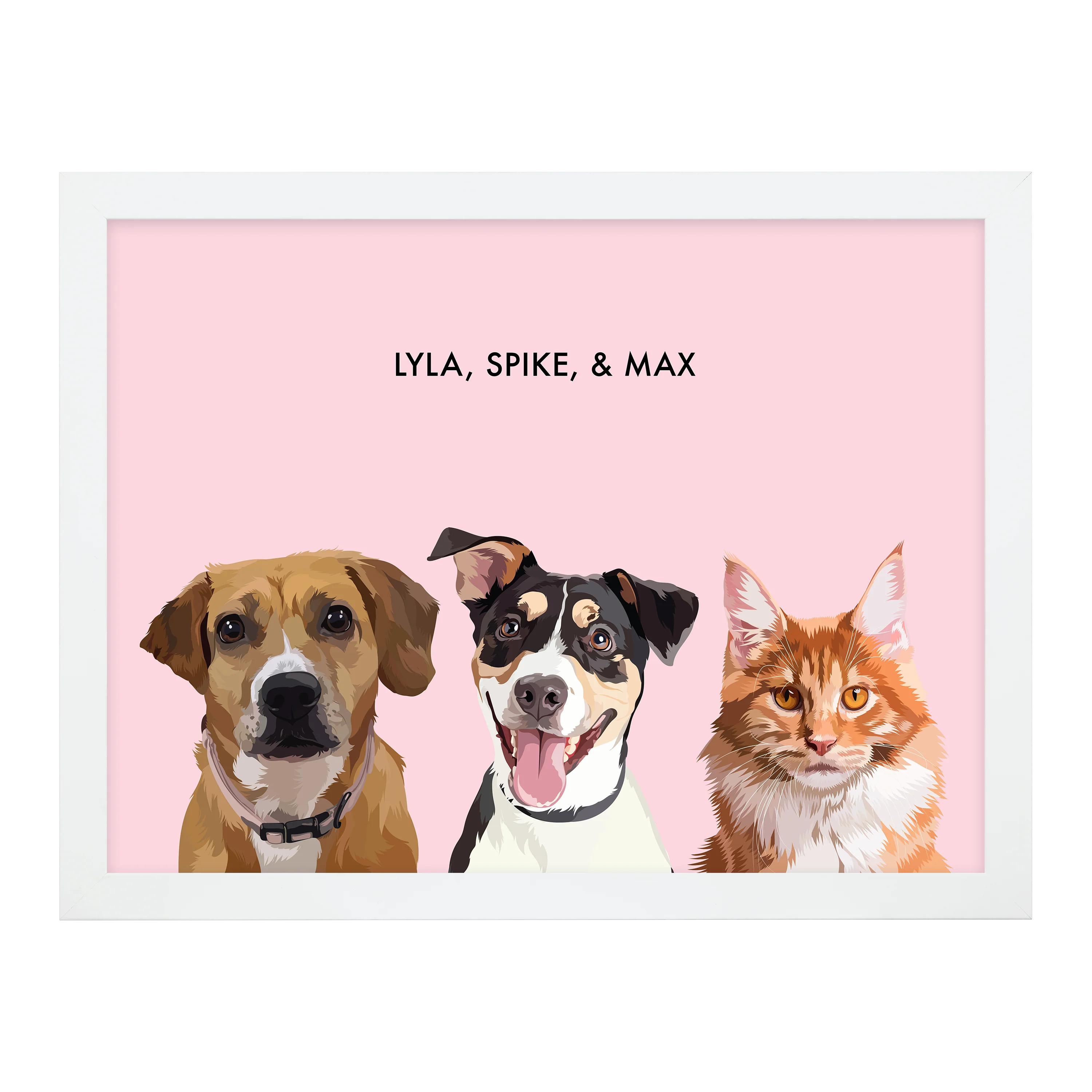 Custom Three Pet Portrait - Image 22