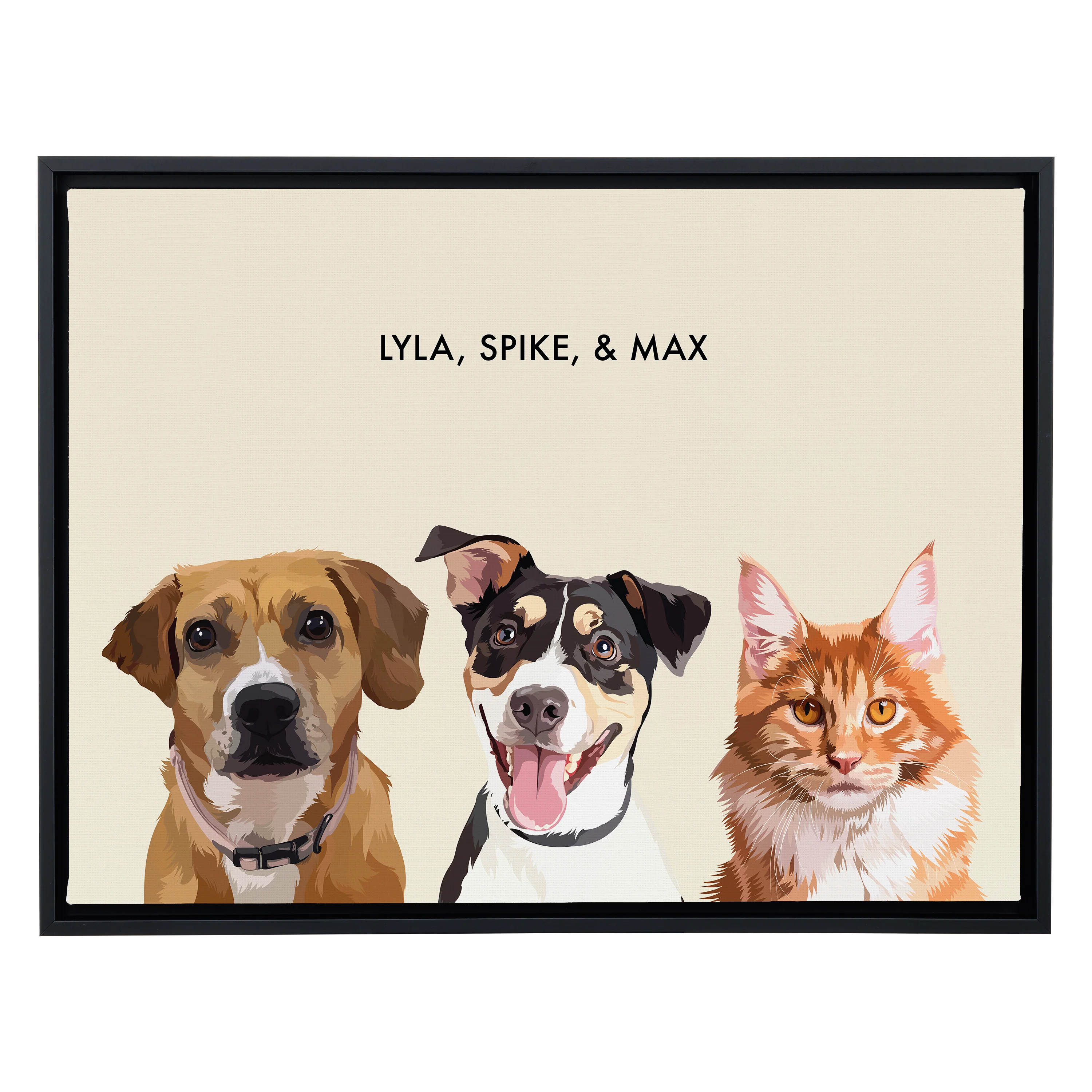 Custom Three Pet Portrait - Image 26