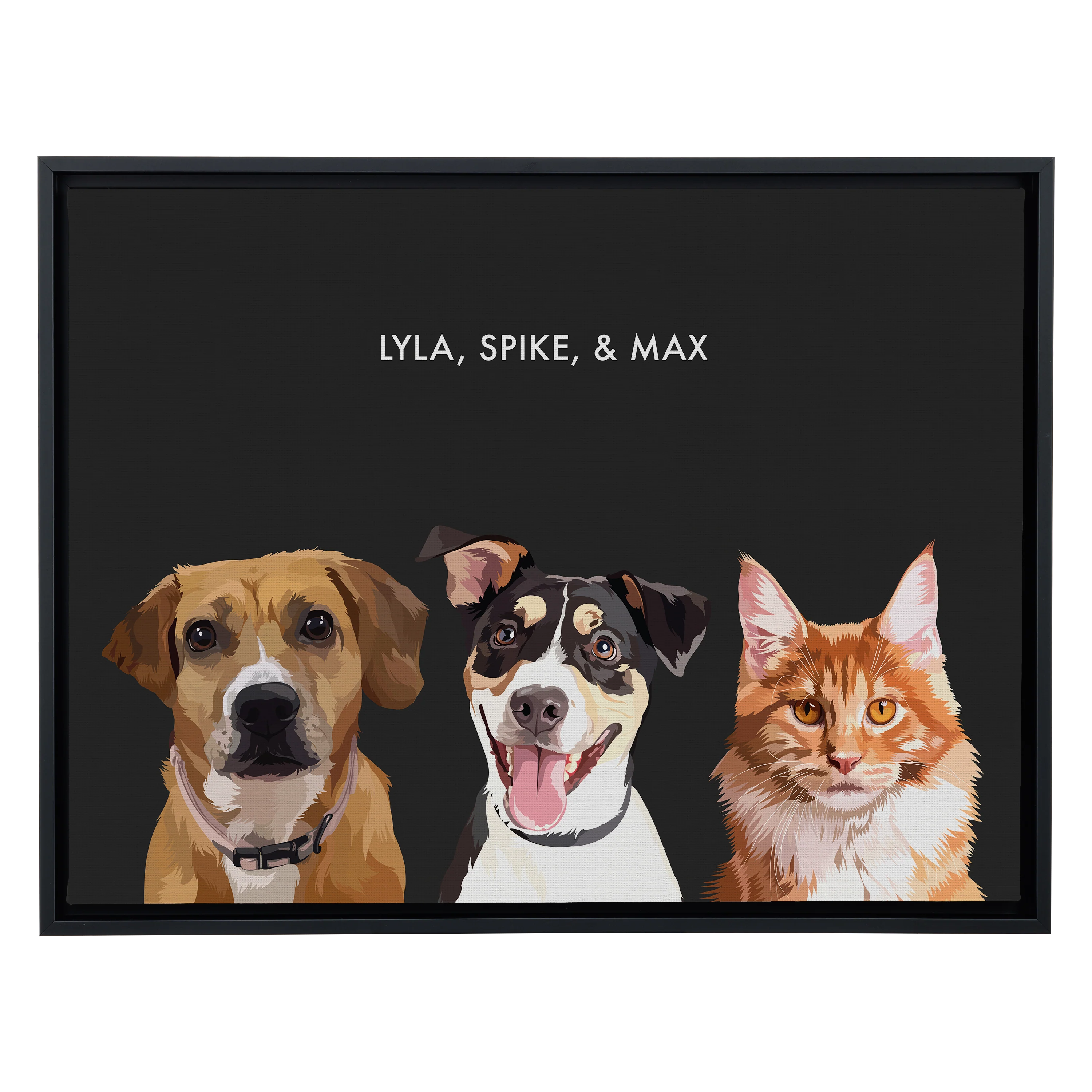 Custom Three Pet Portrait - Image 27