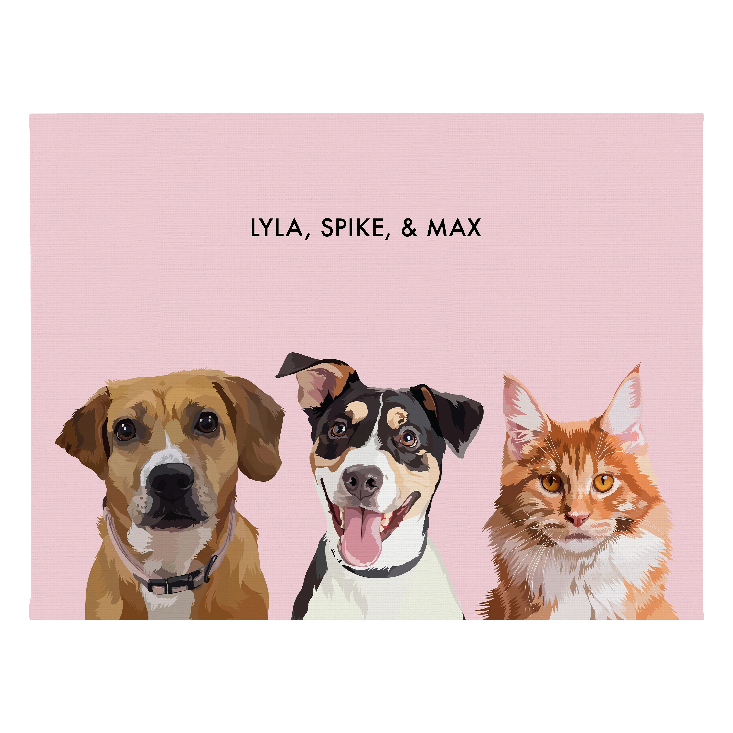 Custom Three Pet Portrait - Image 37