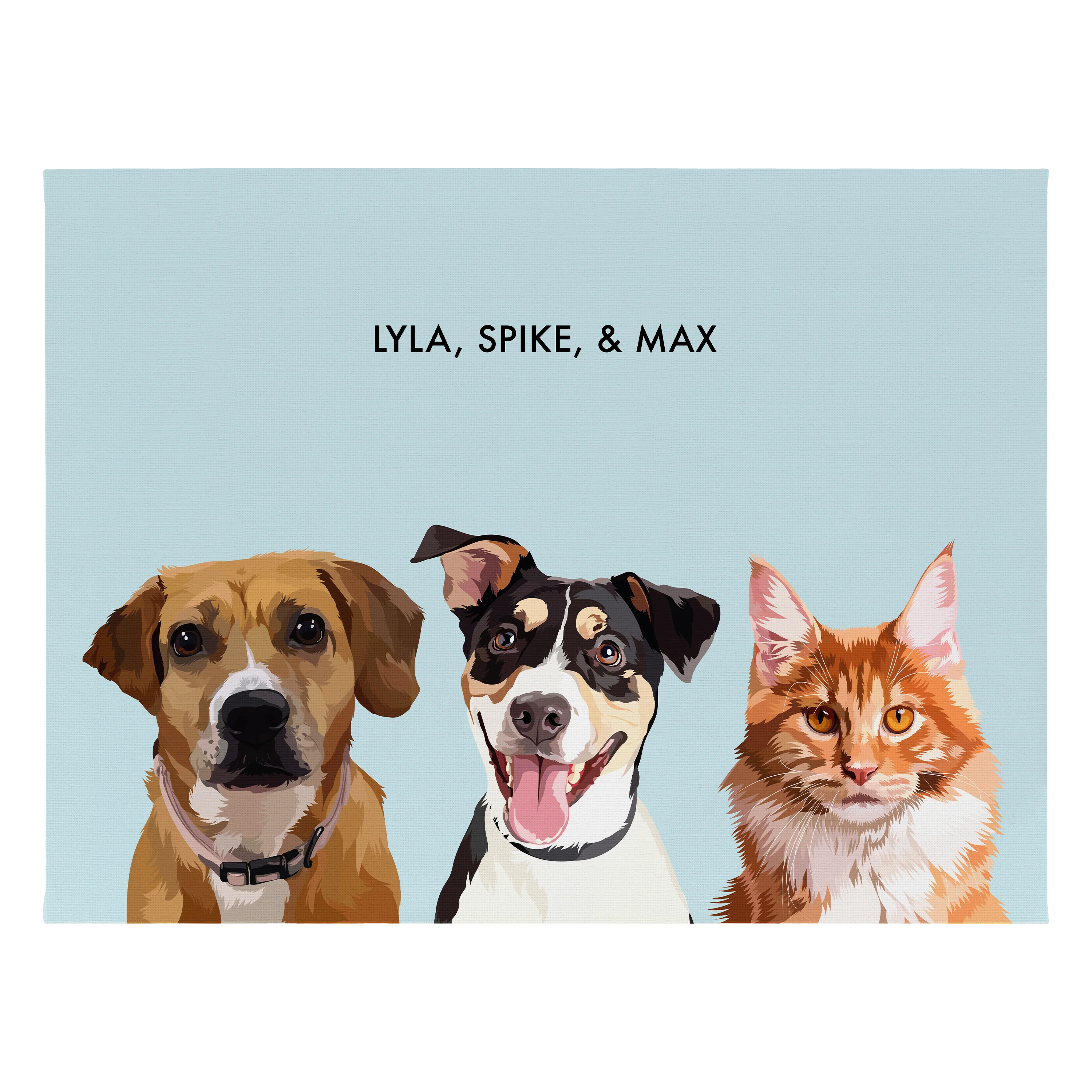 Custom Three Pet Portrait - Image 38