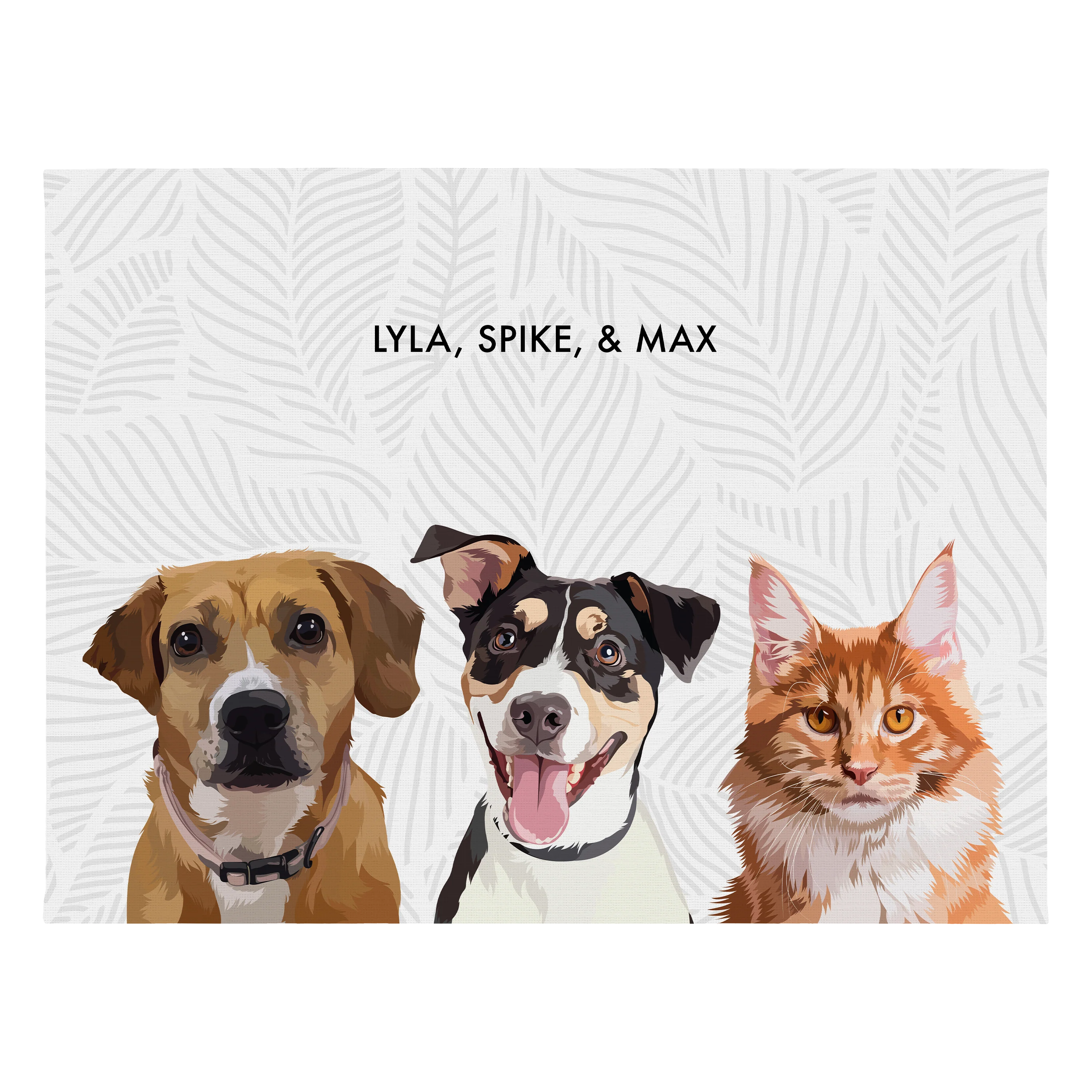 Custom Three Pet Portrait - Image 42