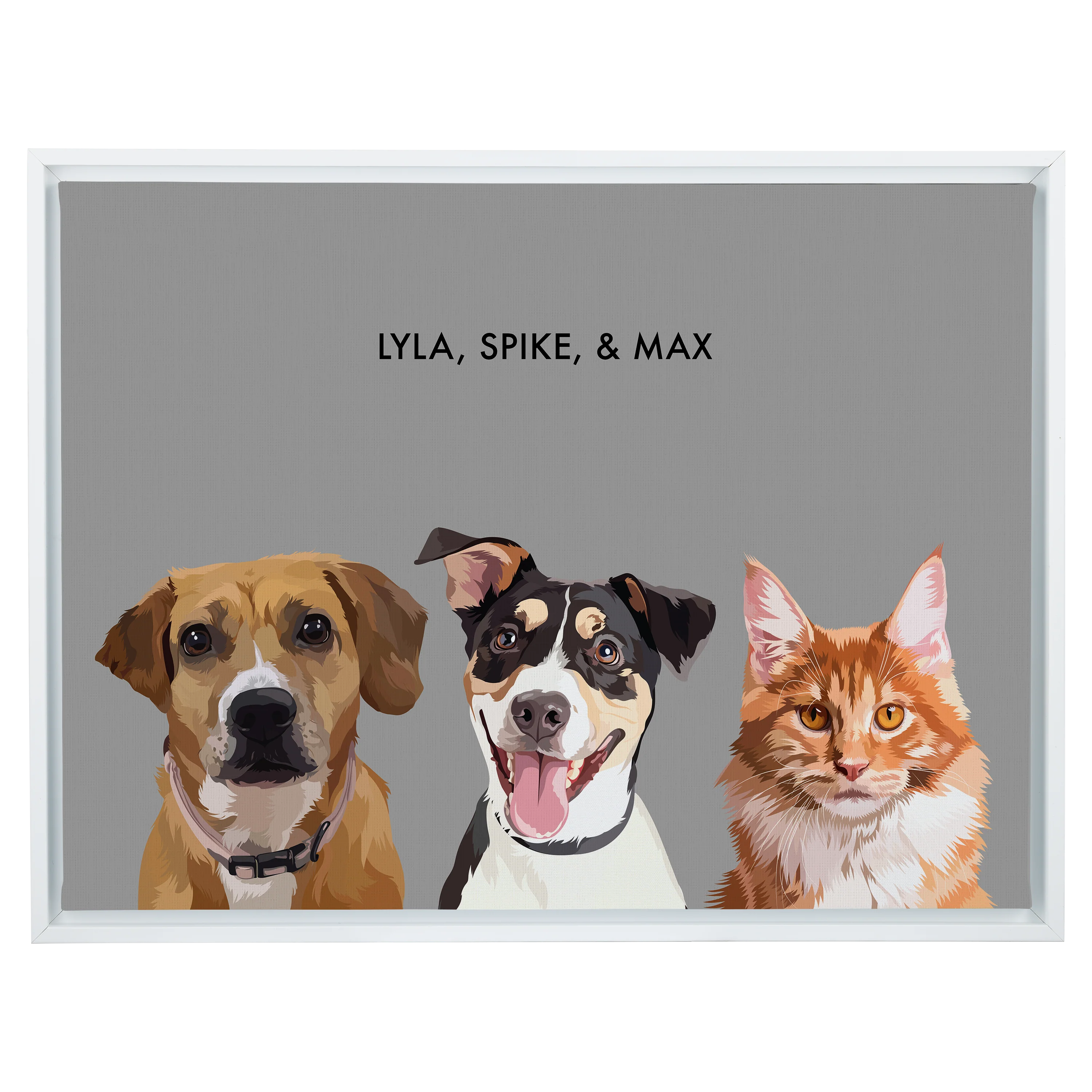 Custom Three Pet Portrait - Image 54