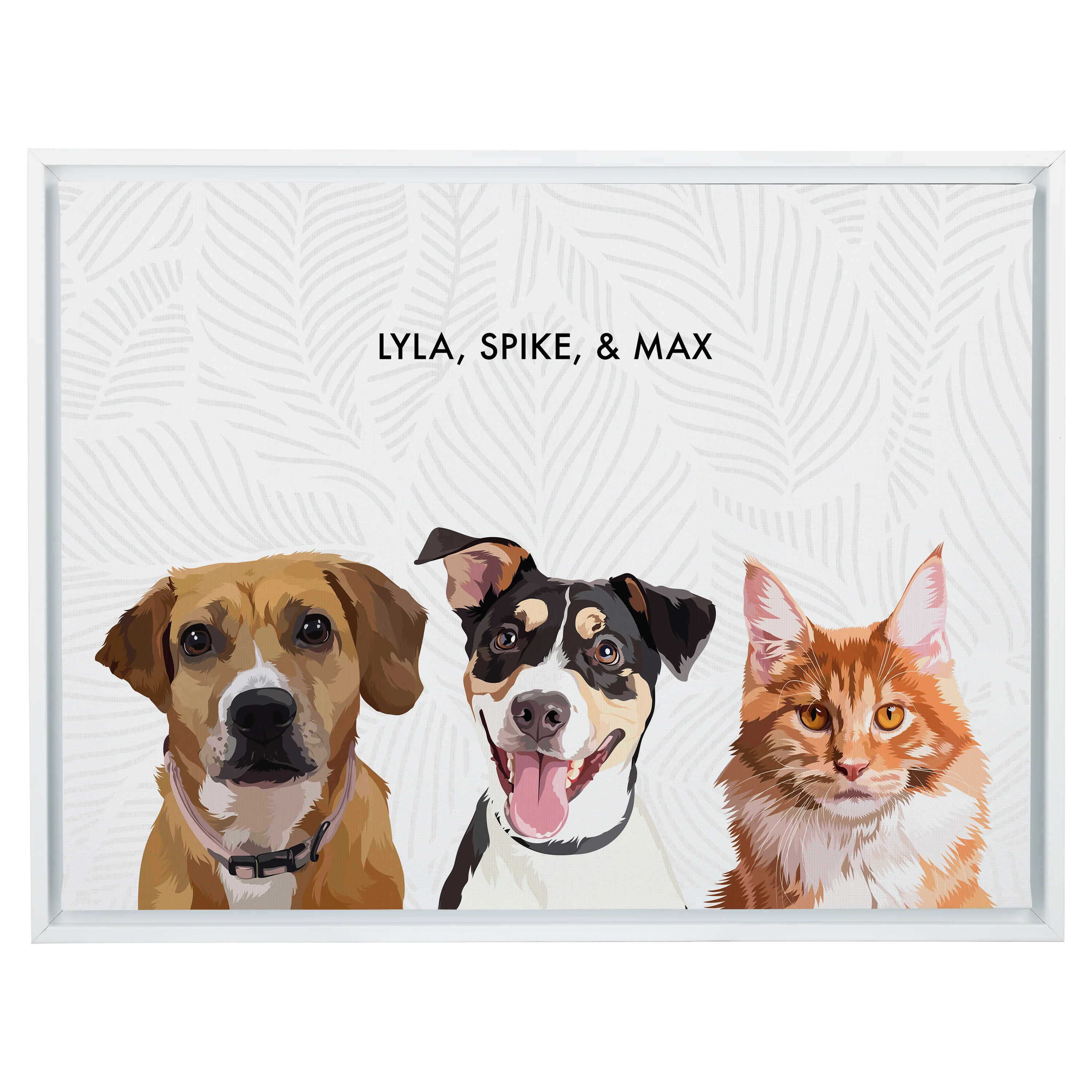 Custom Three Pet Portrait - Image 58