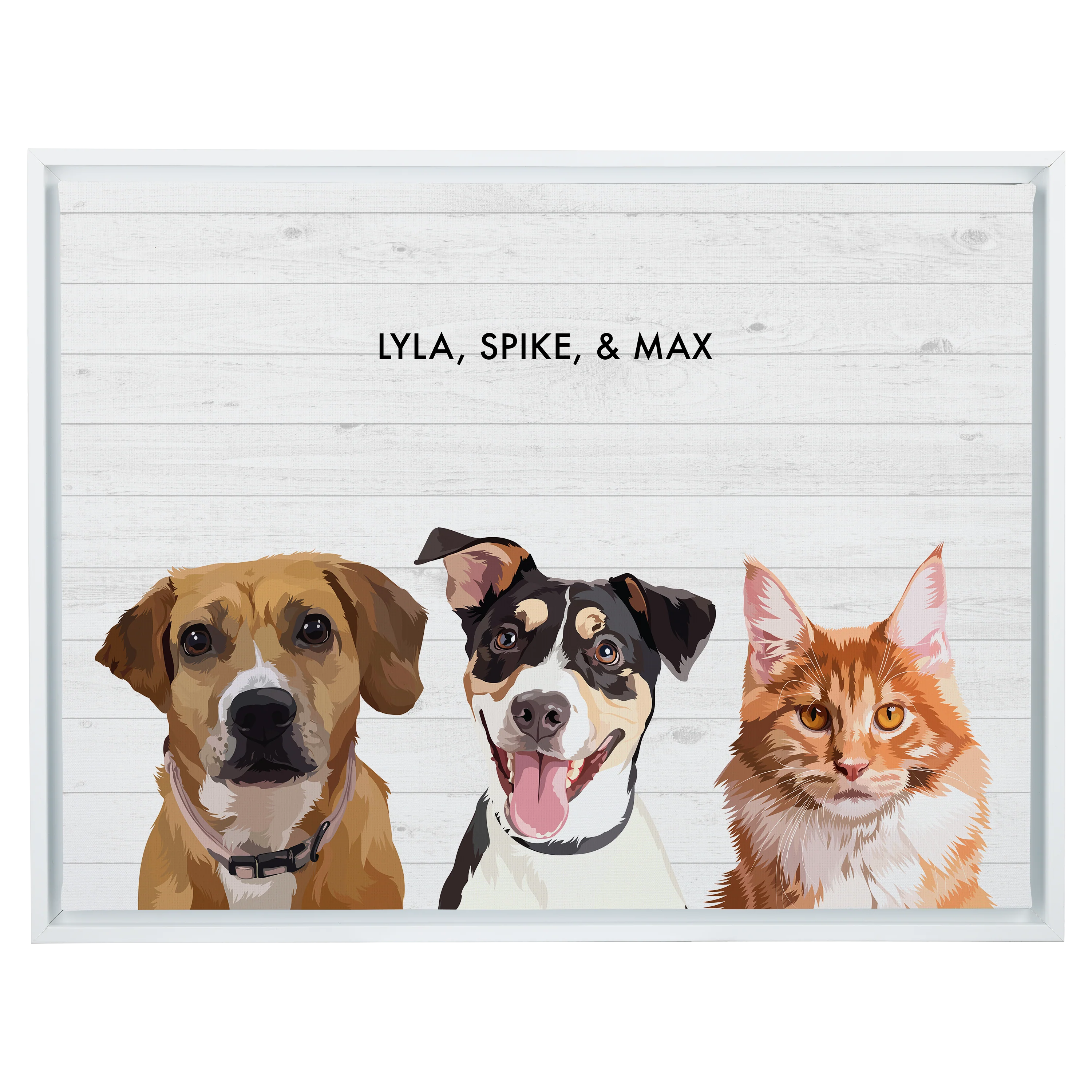 Custom Three Pet Portrait - Image 59