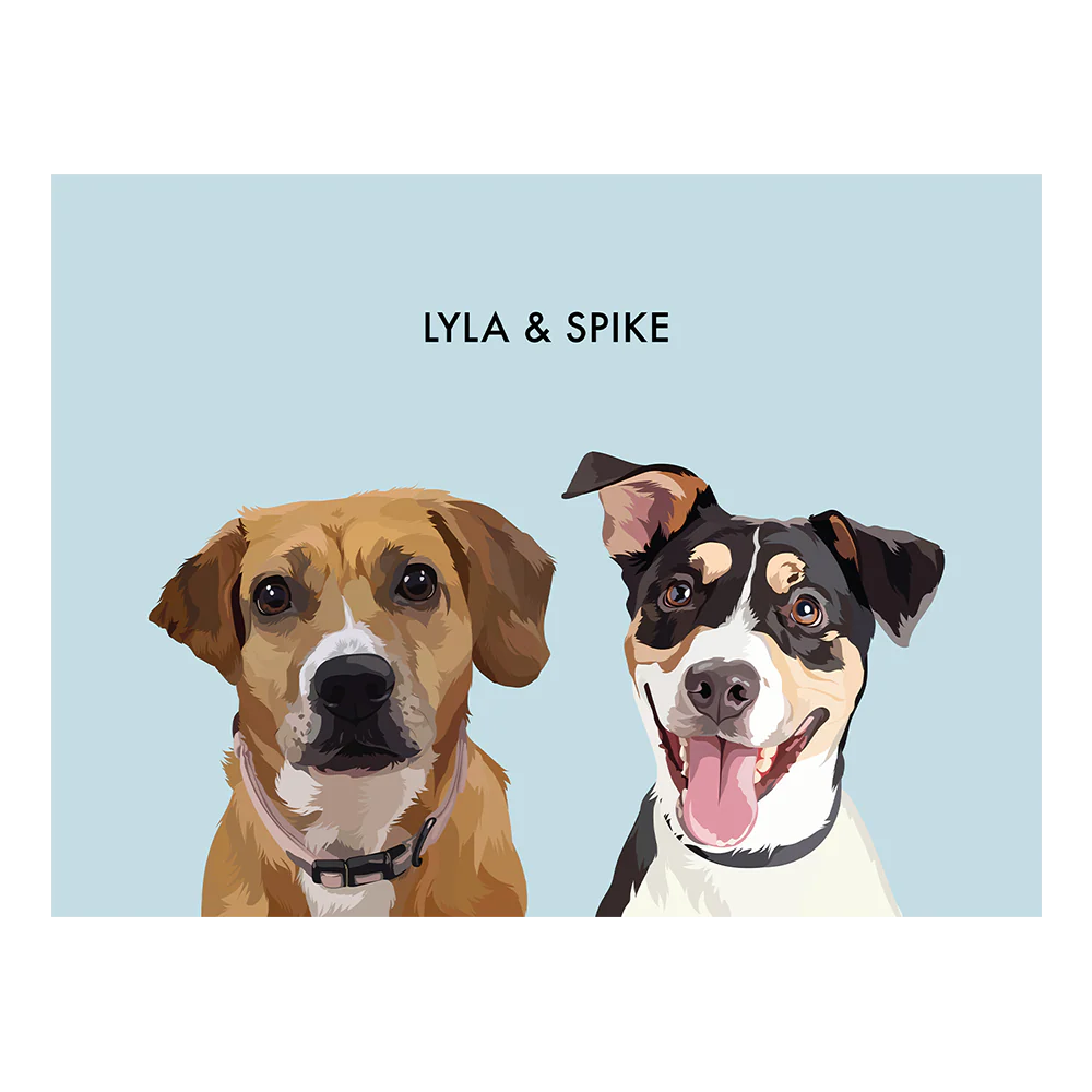 Custom Portrait for Two Pets - Image 47