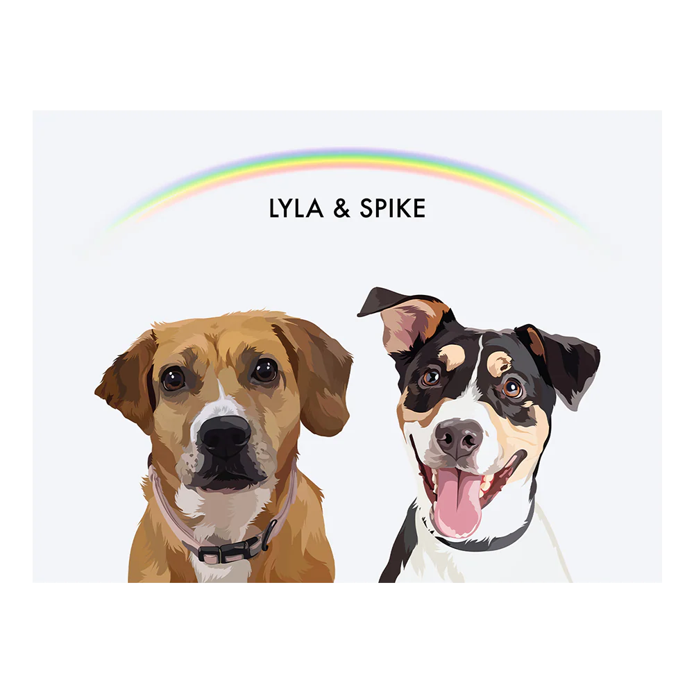 Custom Portrait for Two Pets - Image 49