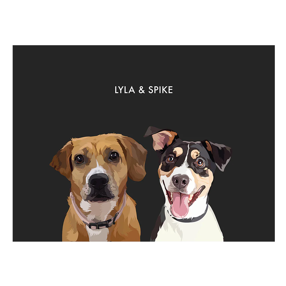 Custom Portrait for Two Pets - Image 61