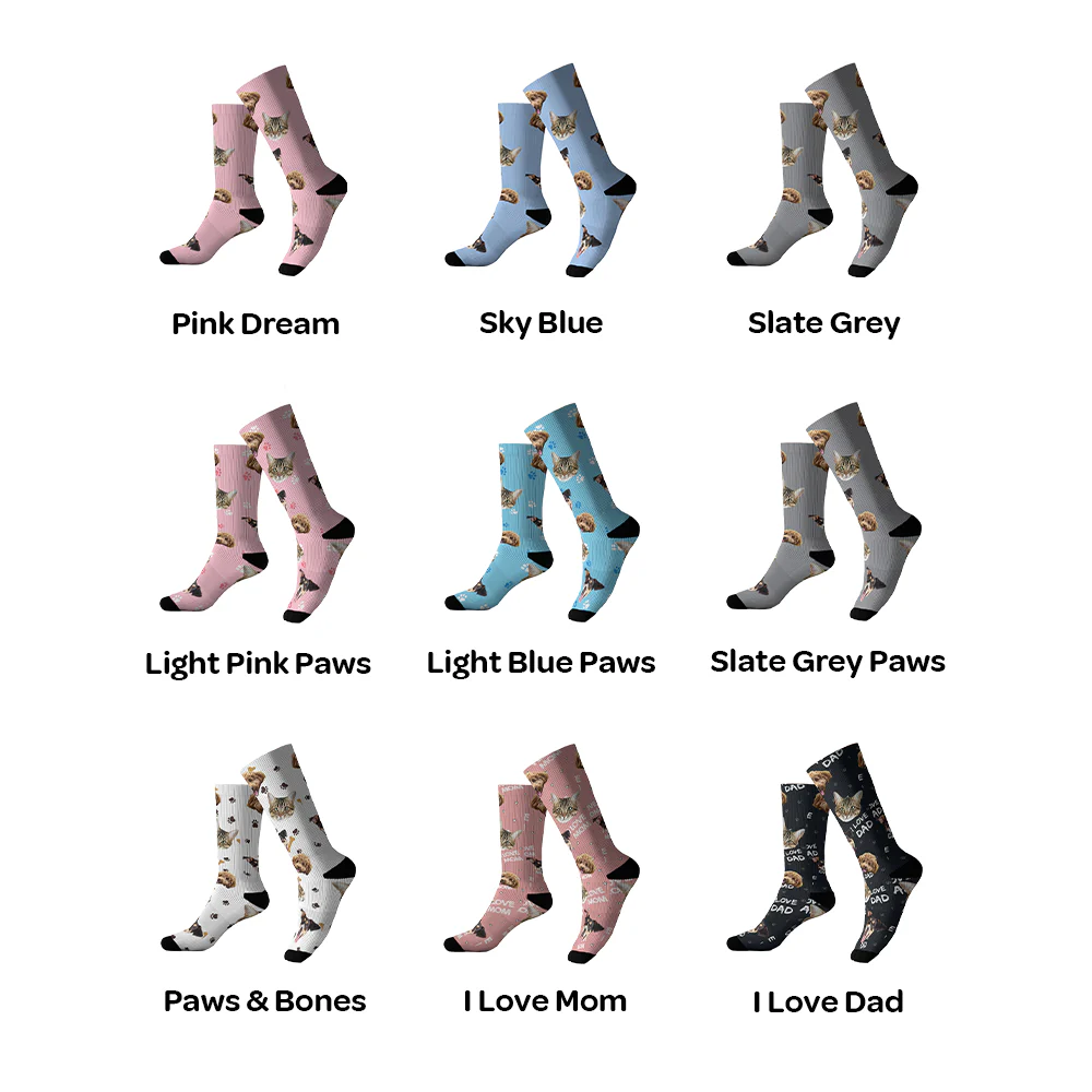 Customized Pet Socks - 3 Pets - Image 2