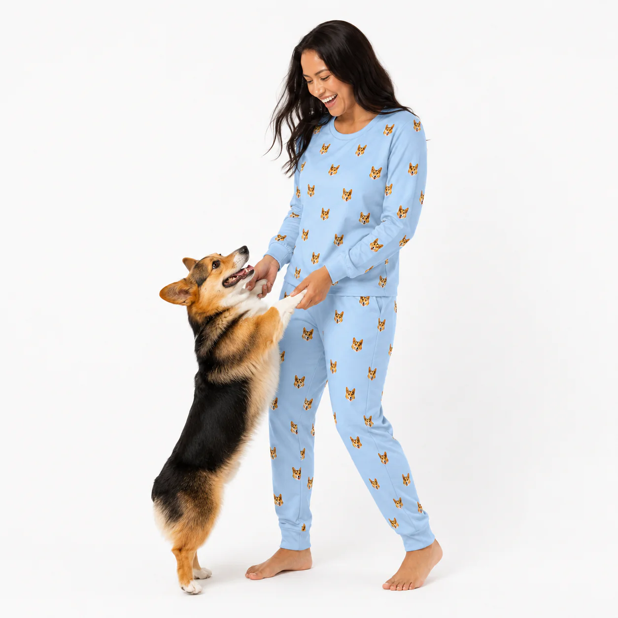 Adult Custom Pet Face Jogger Pajamas - Image 13