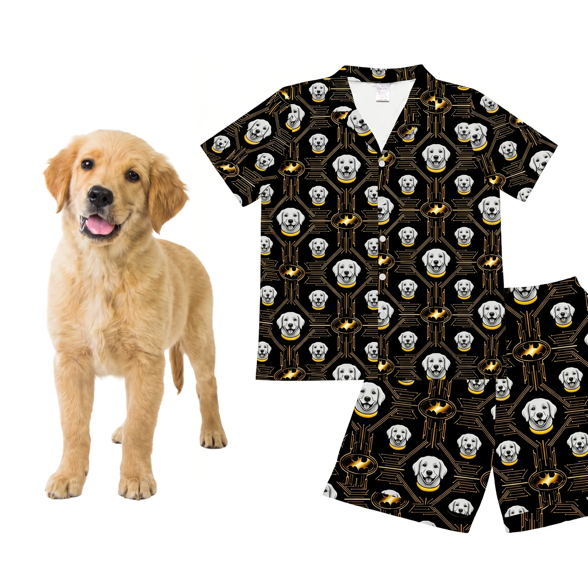 Kids Batman Pajamas with Your Pet's Face - Image 4