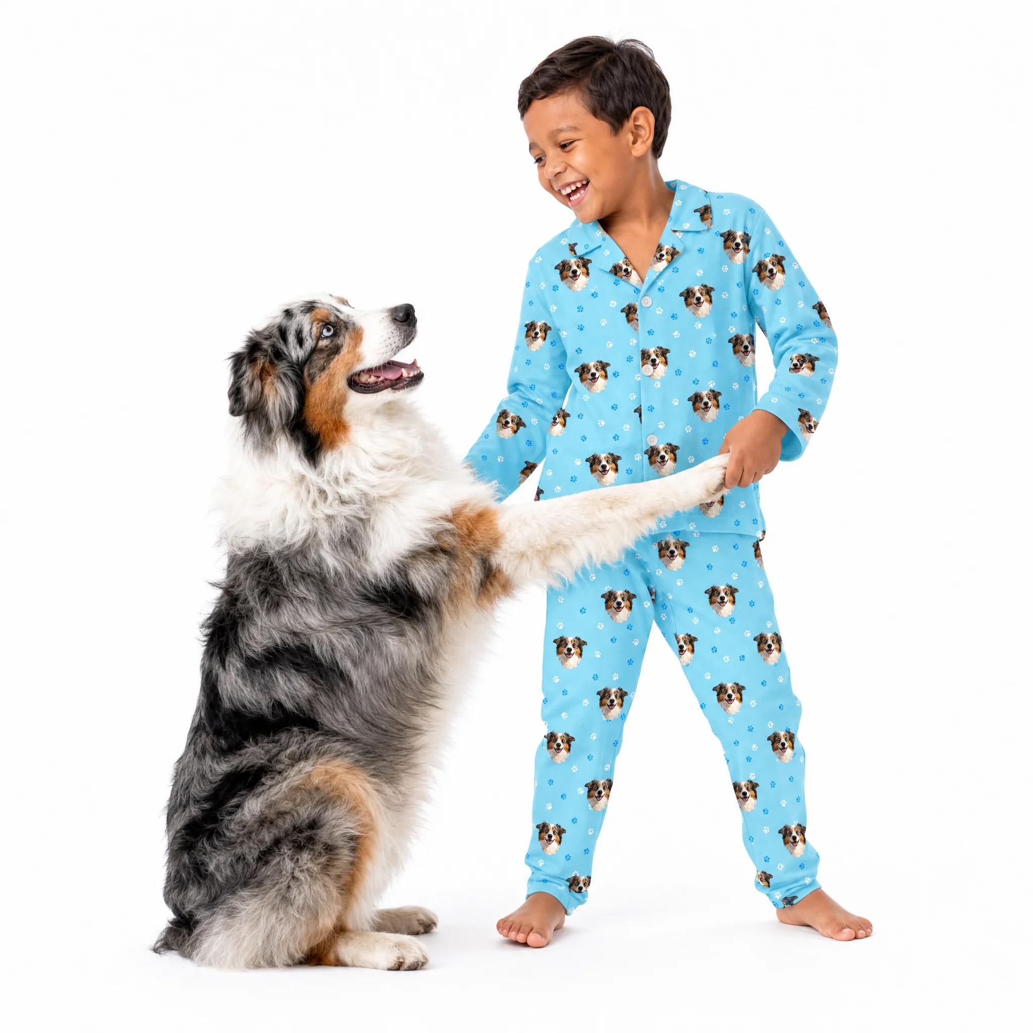 Kids Custom Cartoon Pet Face Pajamas - Image 13