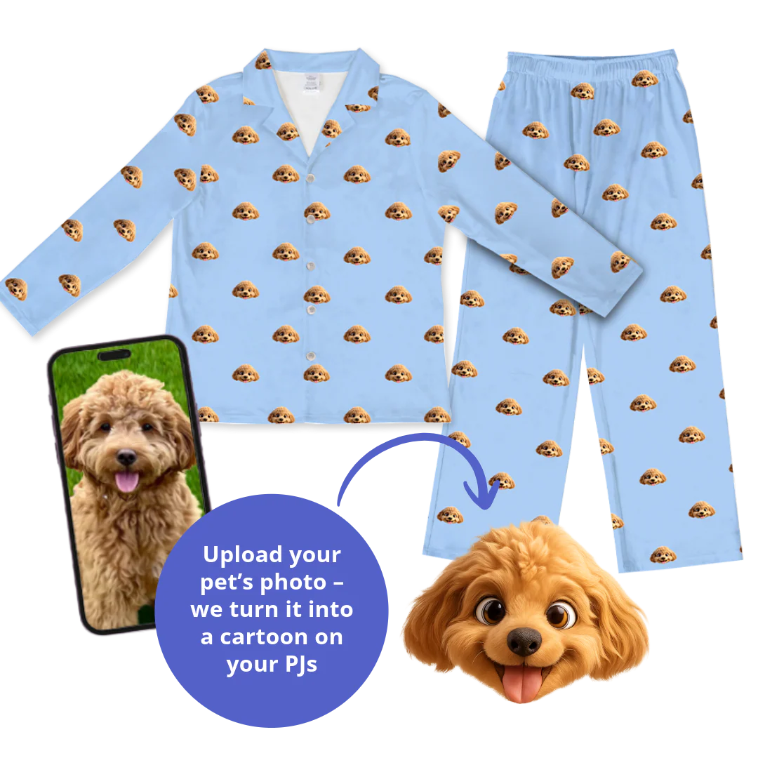 Kids Custom Cartoon Pet Face Pajamas - Image 17