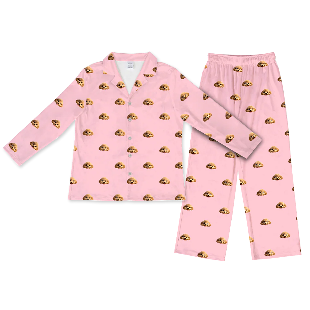 Kids Custom Cartoon Pet Face Pajamas - Image 19