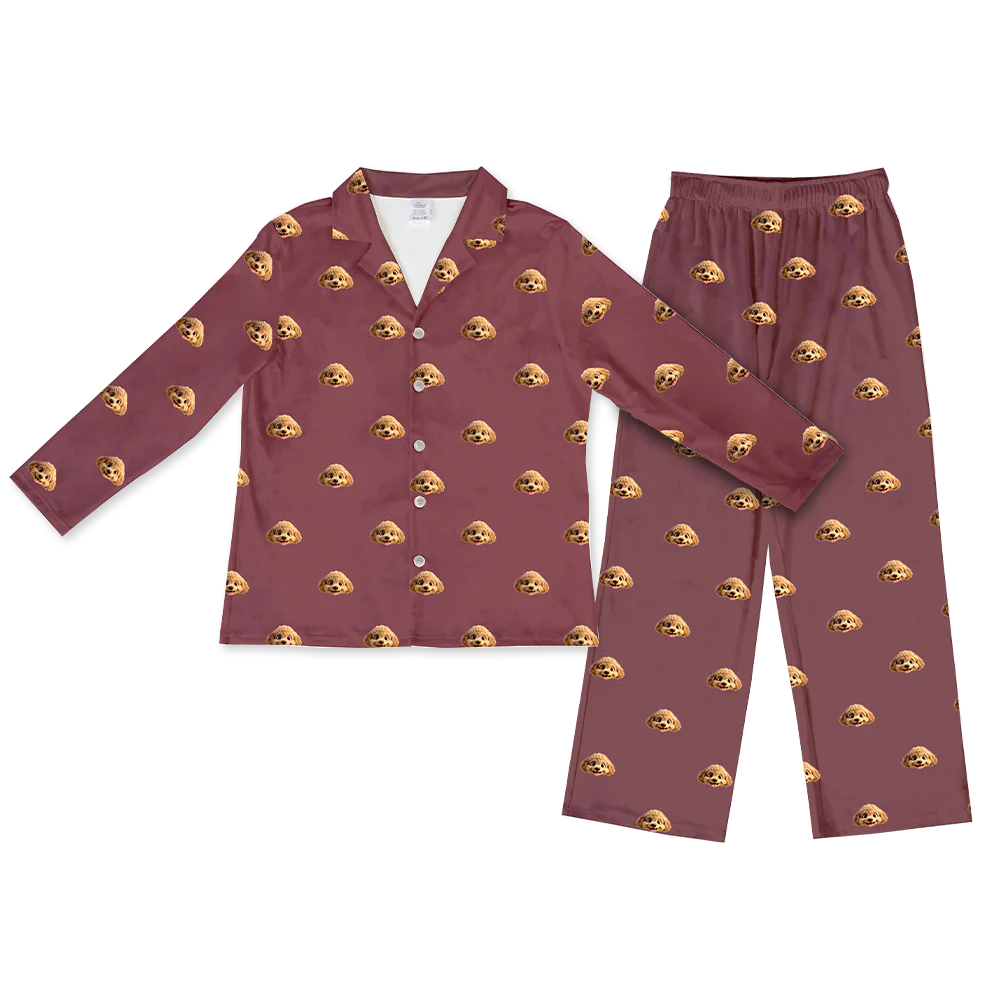 Kids Custom Cartoon Pet Face Pajamas - Image 25
