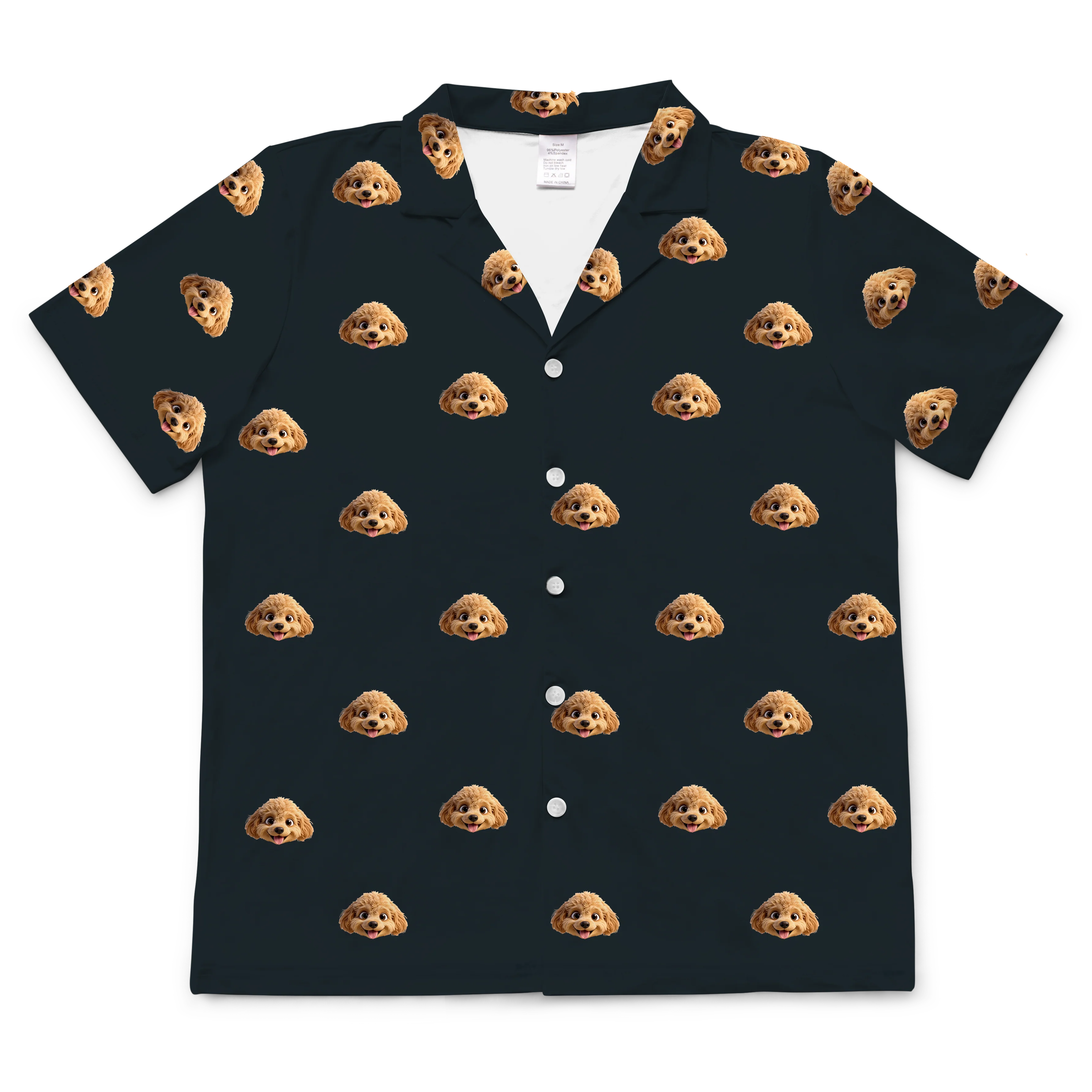 Kids Custom Cartoon Pet Face Pajamas - Black - Image 7