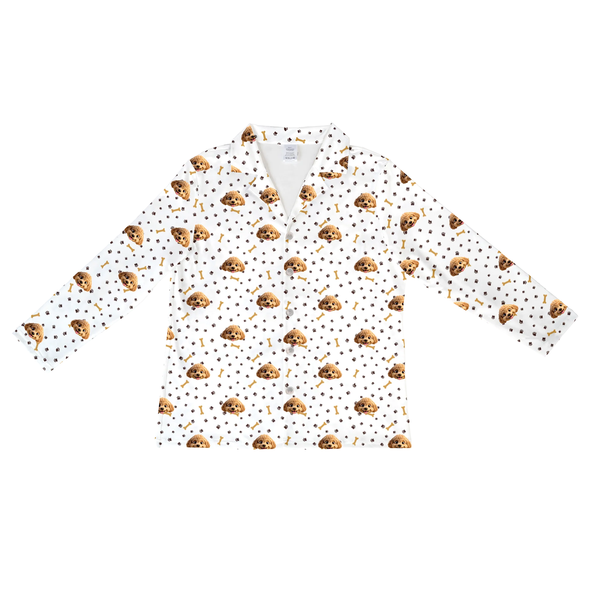 Kids Custom Cartoon Pet Face Pajamas - Paws and Bones - Image 6