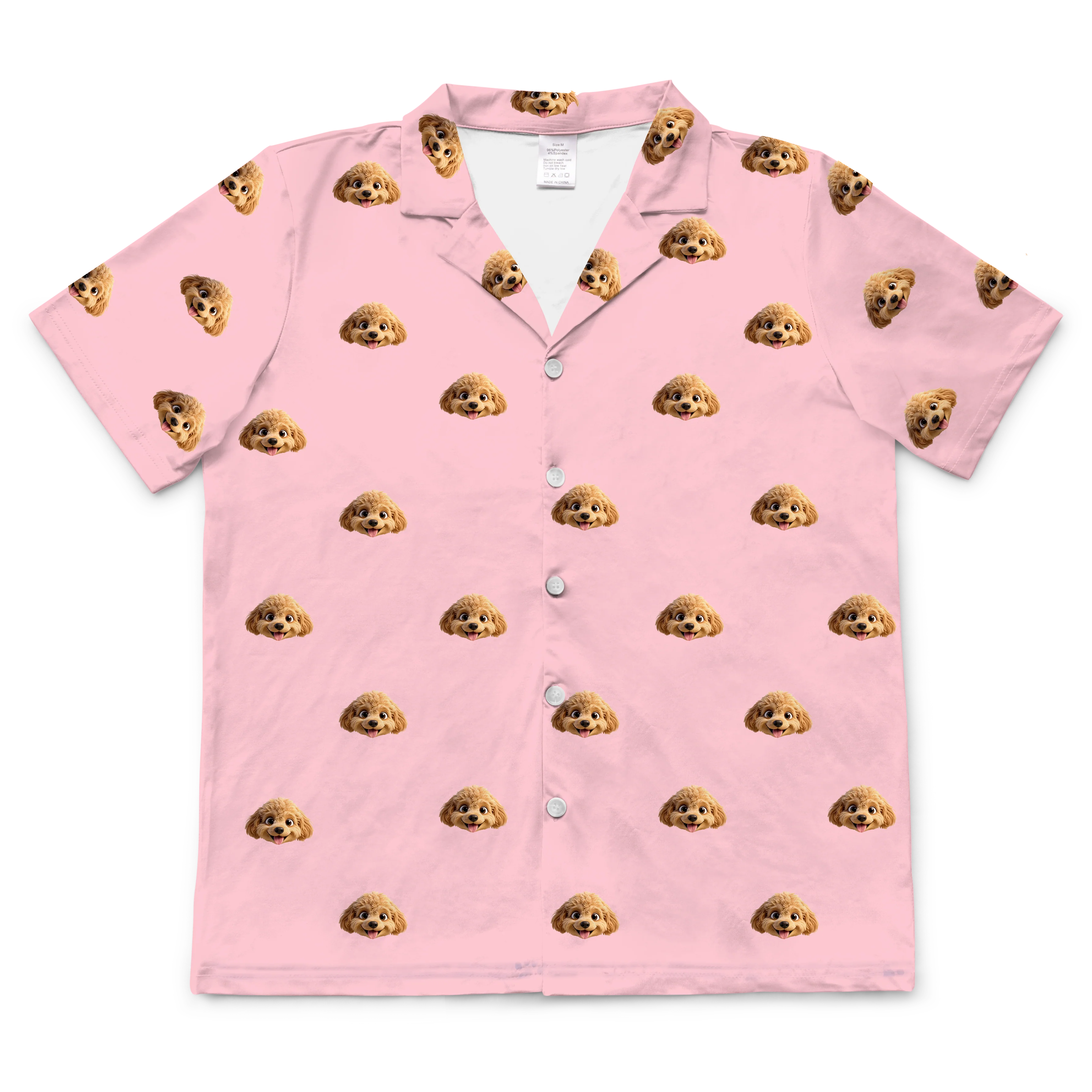 Kids Custom Cartoon Pet Face Pajamas - Pink Dream - Image 7