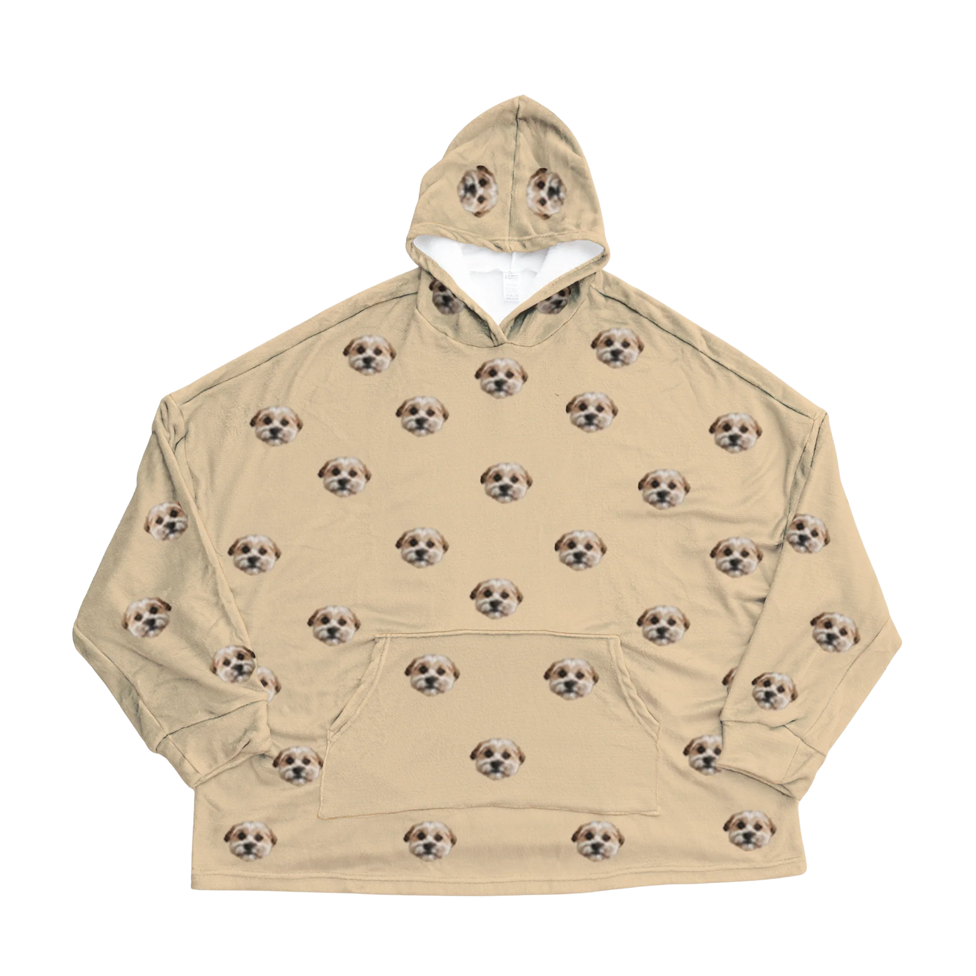 Kids Custom Pet Face Fleece Blanket Hoodie - Image 25