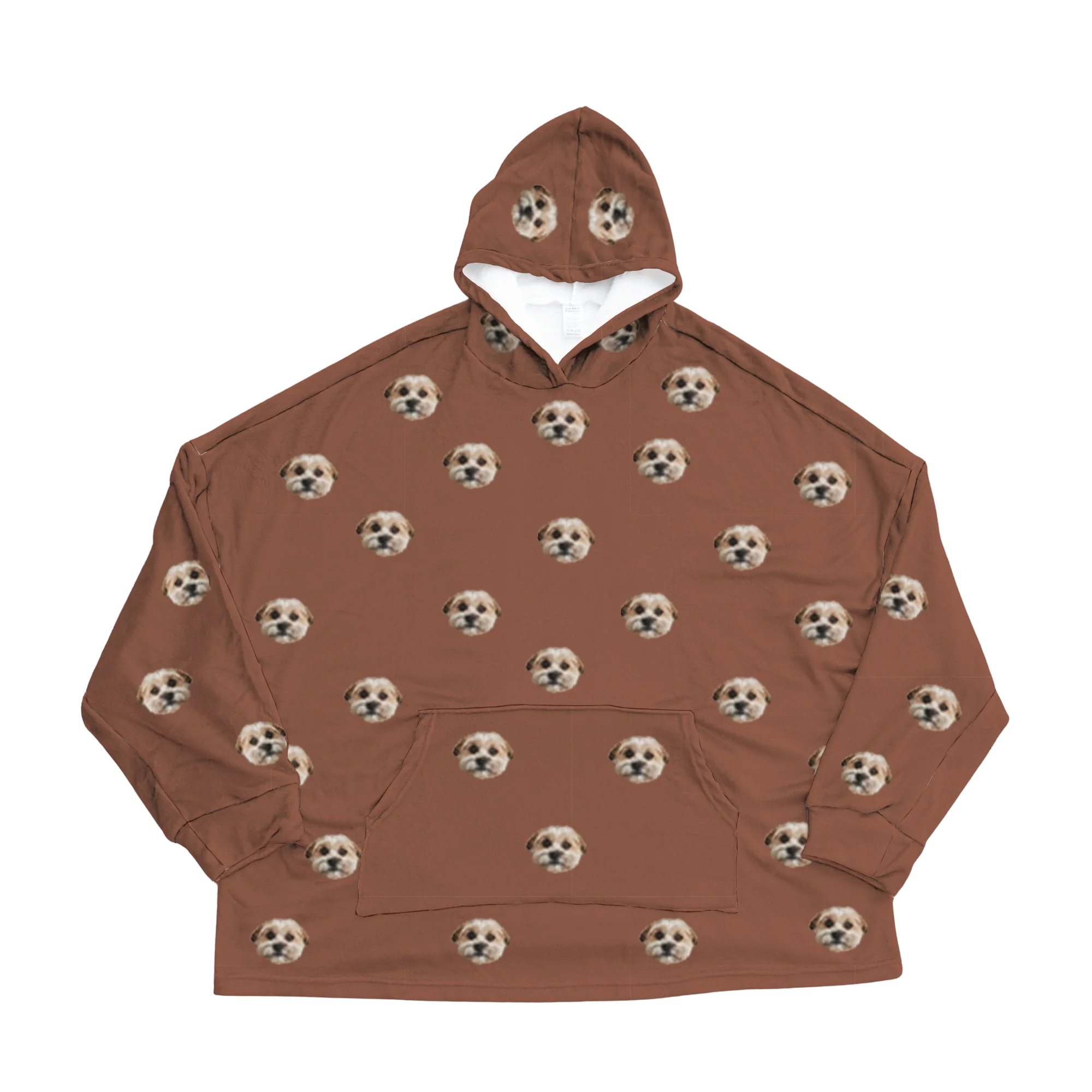 Kids Custom Pet Face Fleece Blanket Hoodie - Image 27