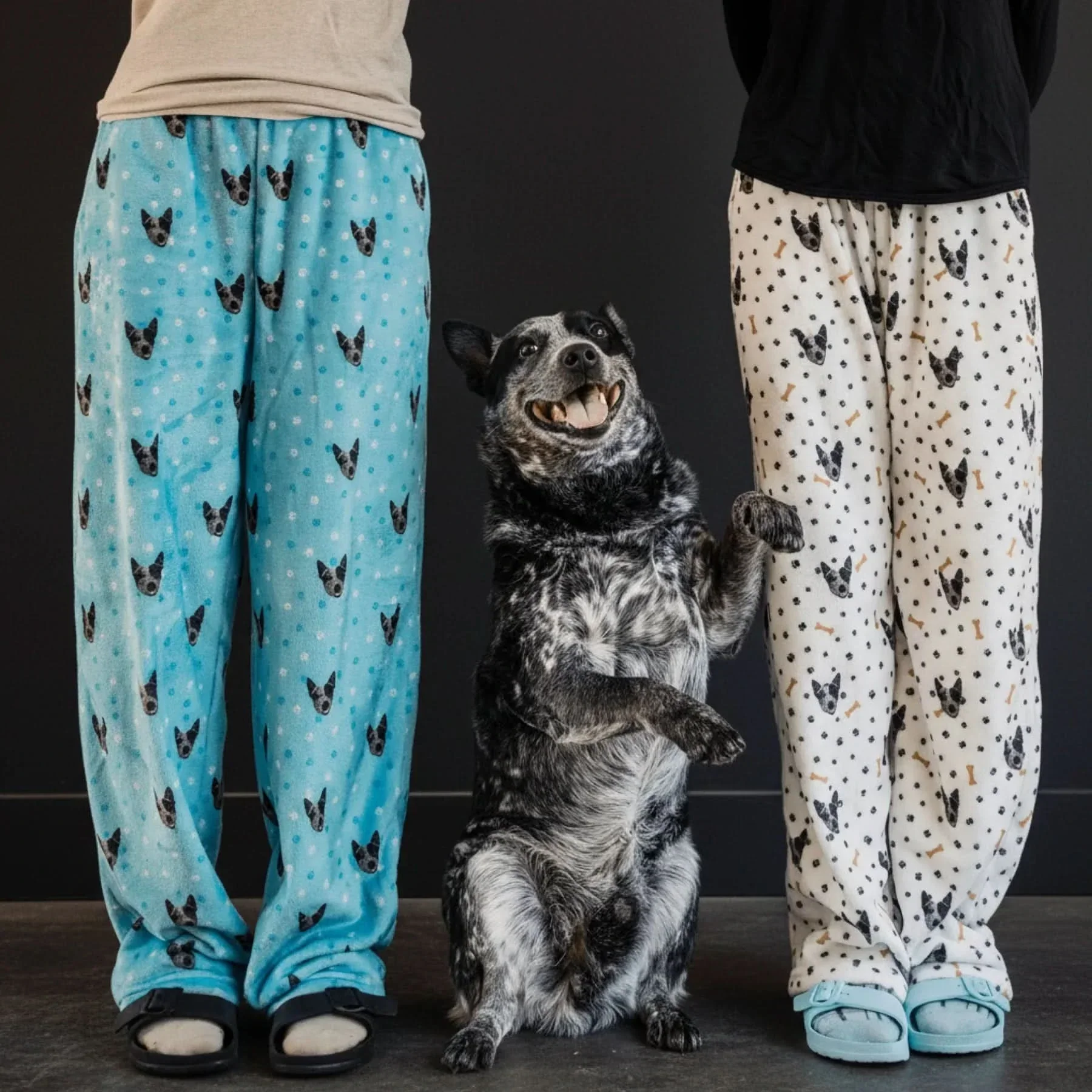 Kids Custom Pet Face Fleece Pajama Pants - Image 17
