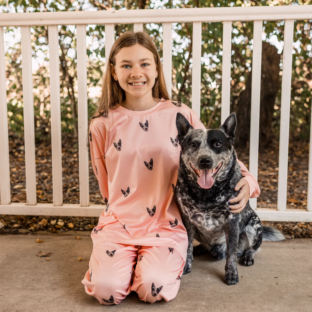 Kids Custom Pet Face Jogger Pajamas - Image 17