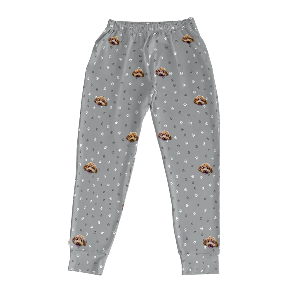 Kids Custom Pet Face Jogger Pajamas - Image 20