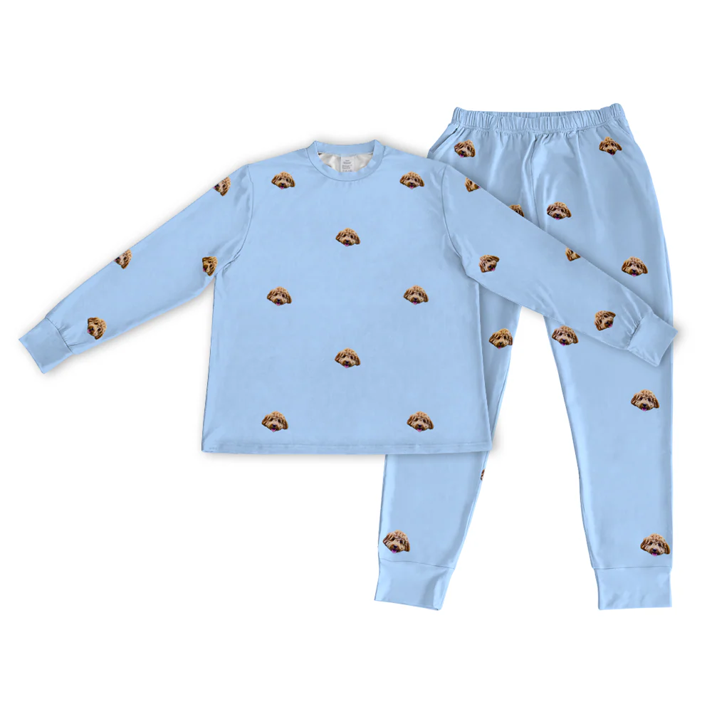 Kids Custom Pet Face Jogger Pajamas - Image 28