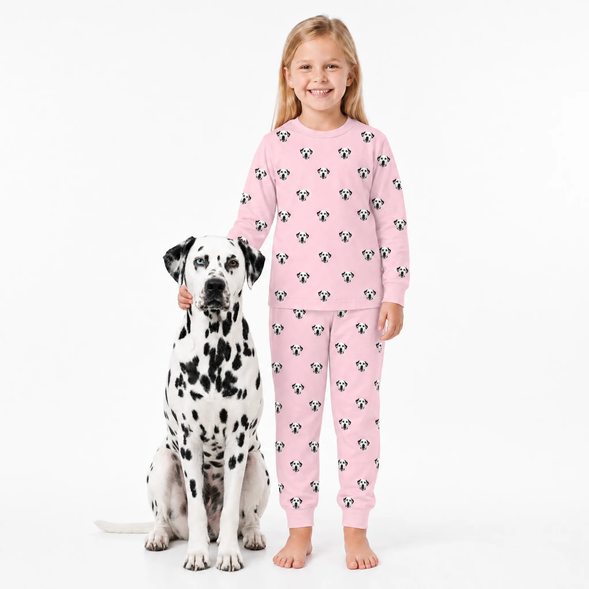Kids Custom Pet Face Jogger Pajamas - Image 12