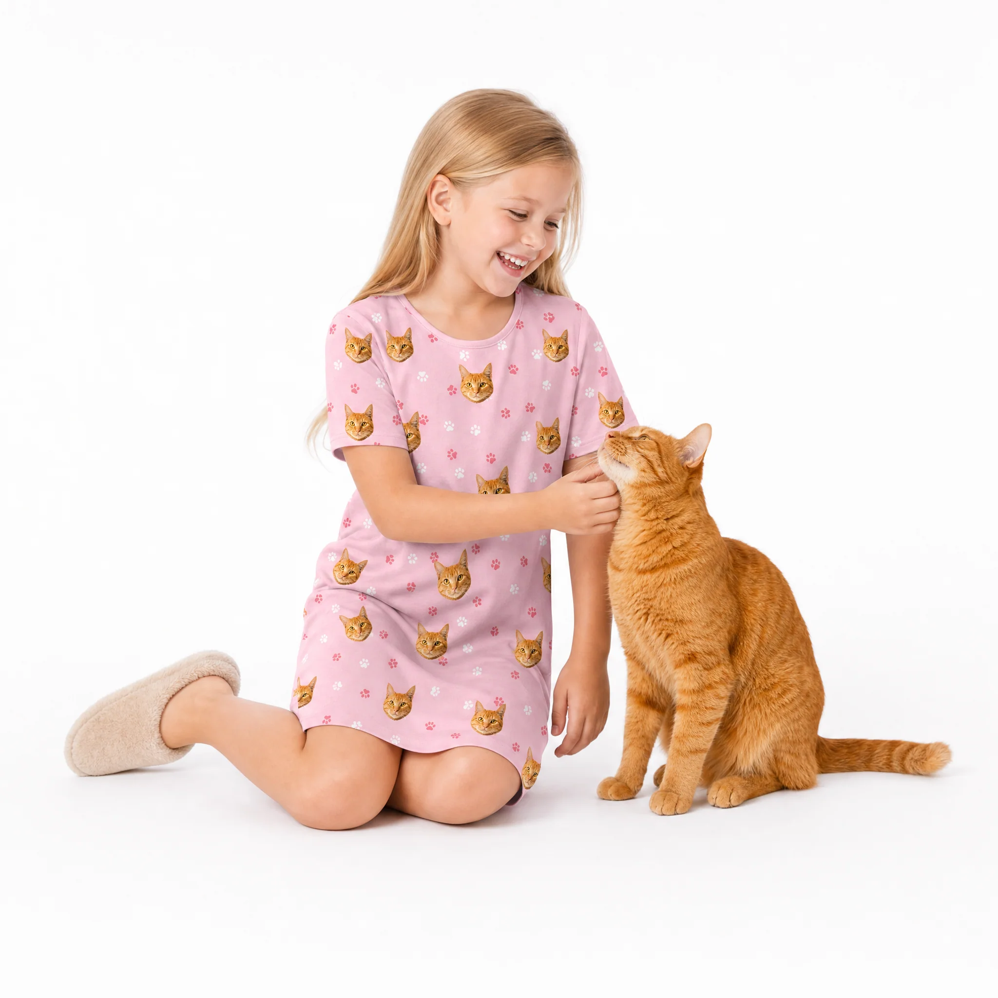 Kids Custom Pet Face Nightgowns - Image 5