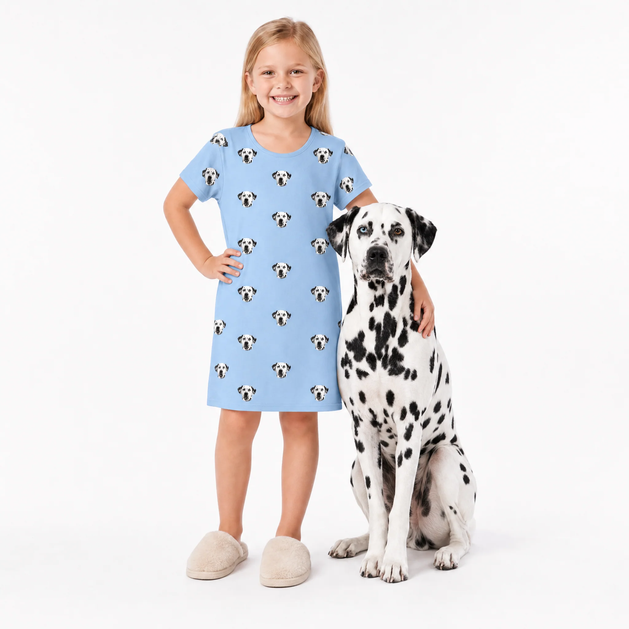 Kids Custom Pet Face Nightgowns - Image 9