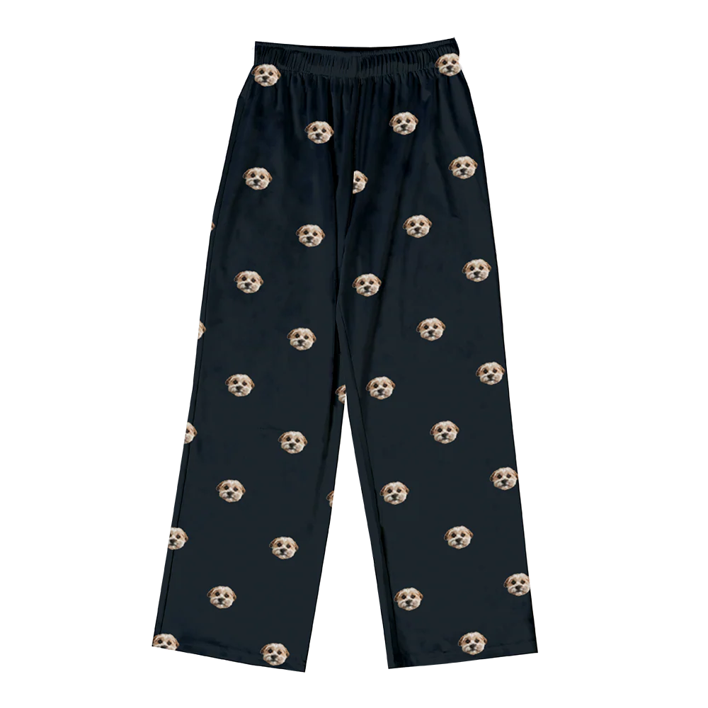 Kids Custom Pet Face Pajama Pants - Image 25