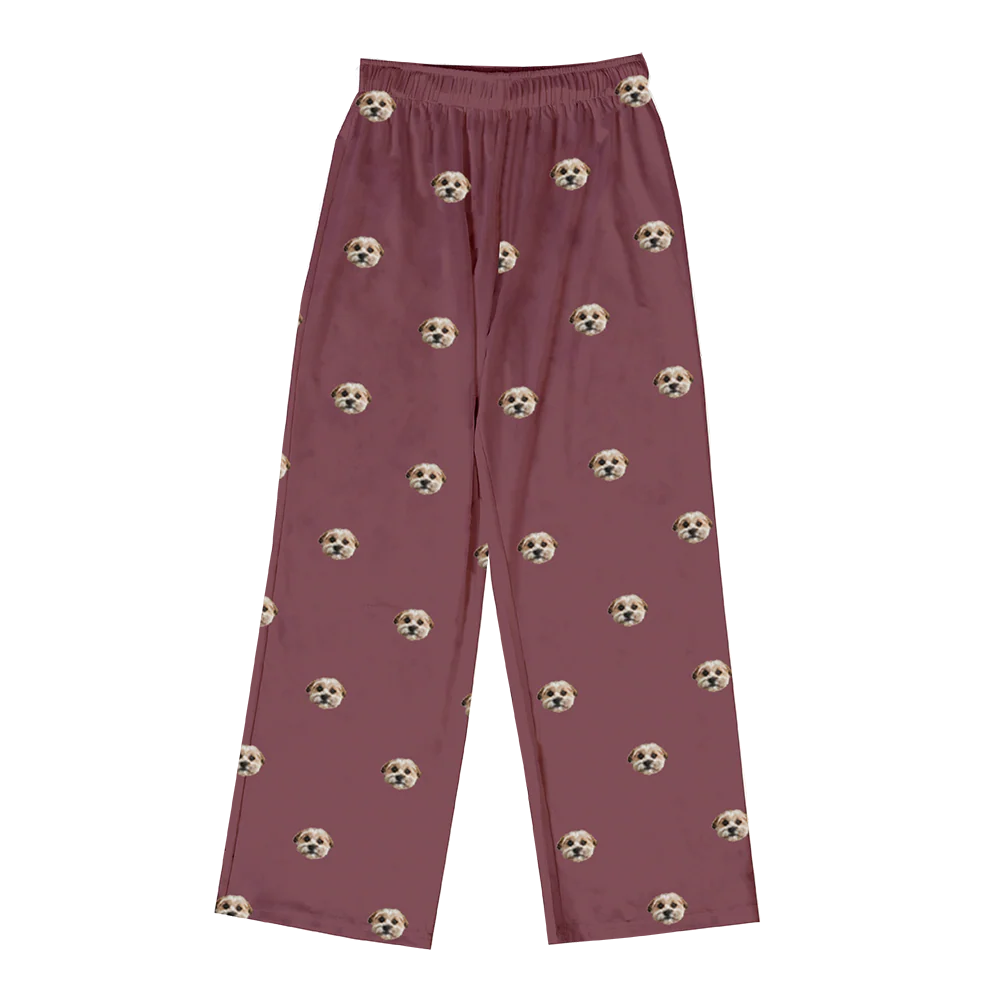 Kids Custom Pet Face Pajama Pants - Image 27