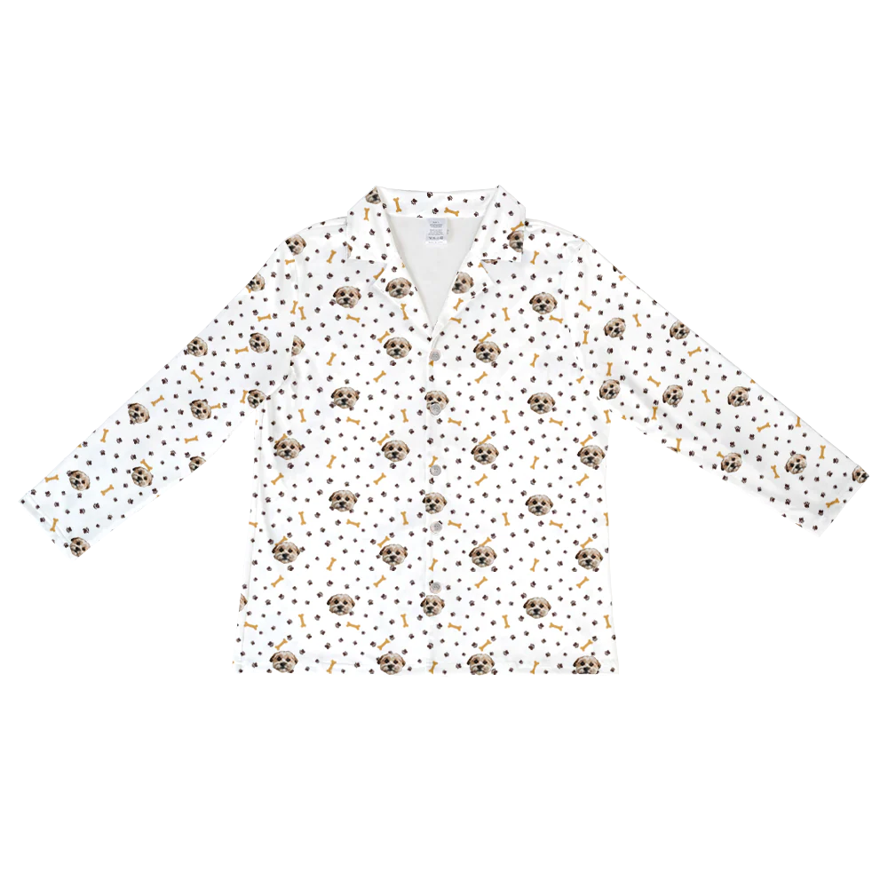Kids Custom Pet Face Pajamas - Paws and Bones - Image 10