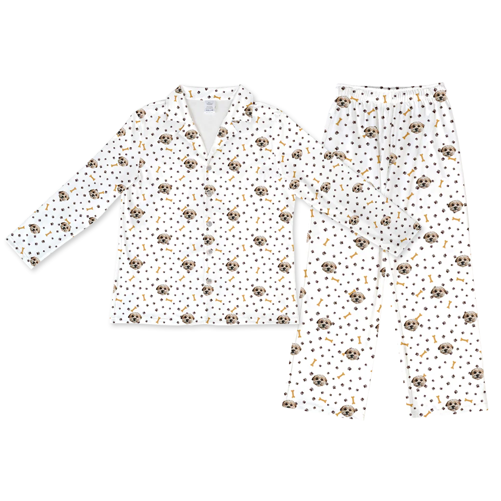 Kids Custom Pet Face Pajamas - Paws and Bones - Image 8