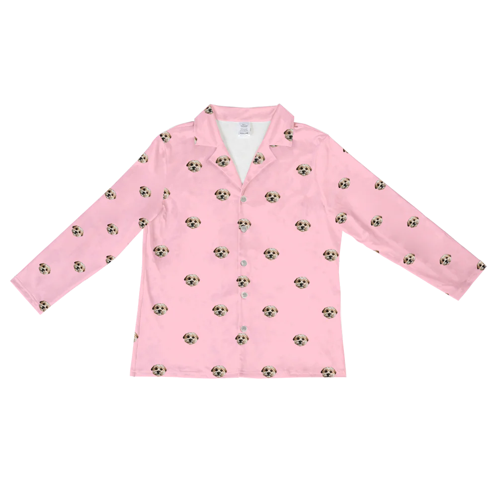 Kids Custom Pet Face Pajamas - Pink Dream - Image 11
