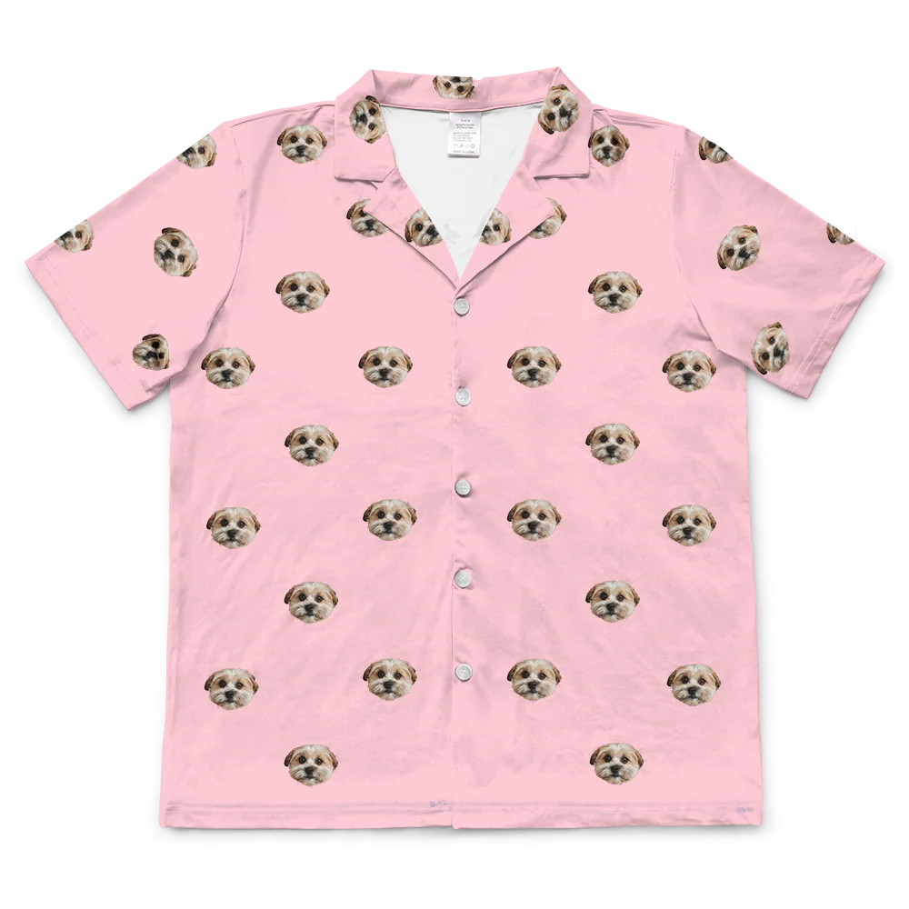 Kids Custom Pet Face Pajamas - Pink Dream - Image 12