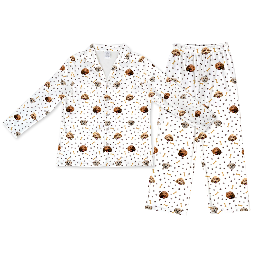 Kids Custom Pet Face Pajamas - Image 100