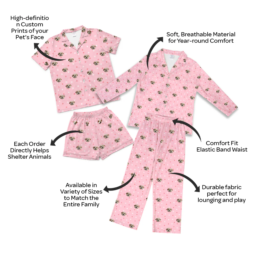 Kids Custom Pet Face Pajamas - Image 2