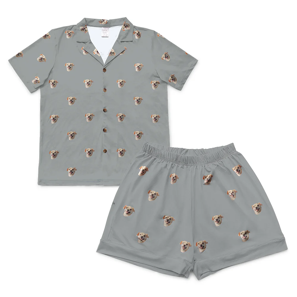 Kids Custom Pet Face Pajamas - Image 60