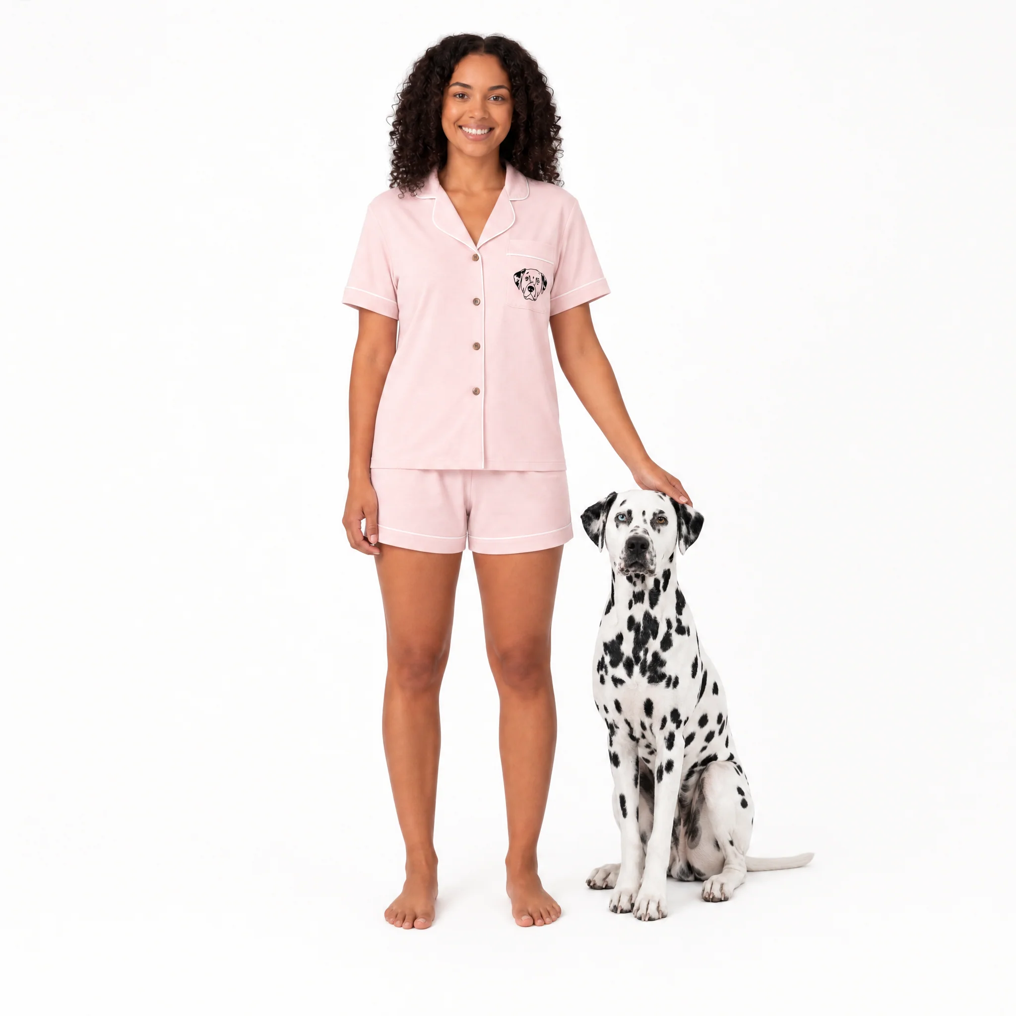 Premium Women's Bamboo Custom Pet Face Pajamas - Image 6