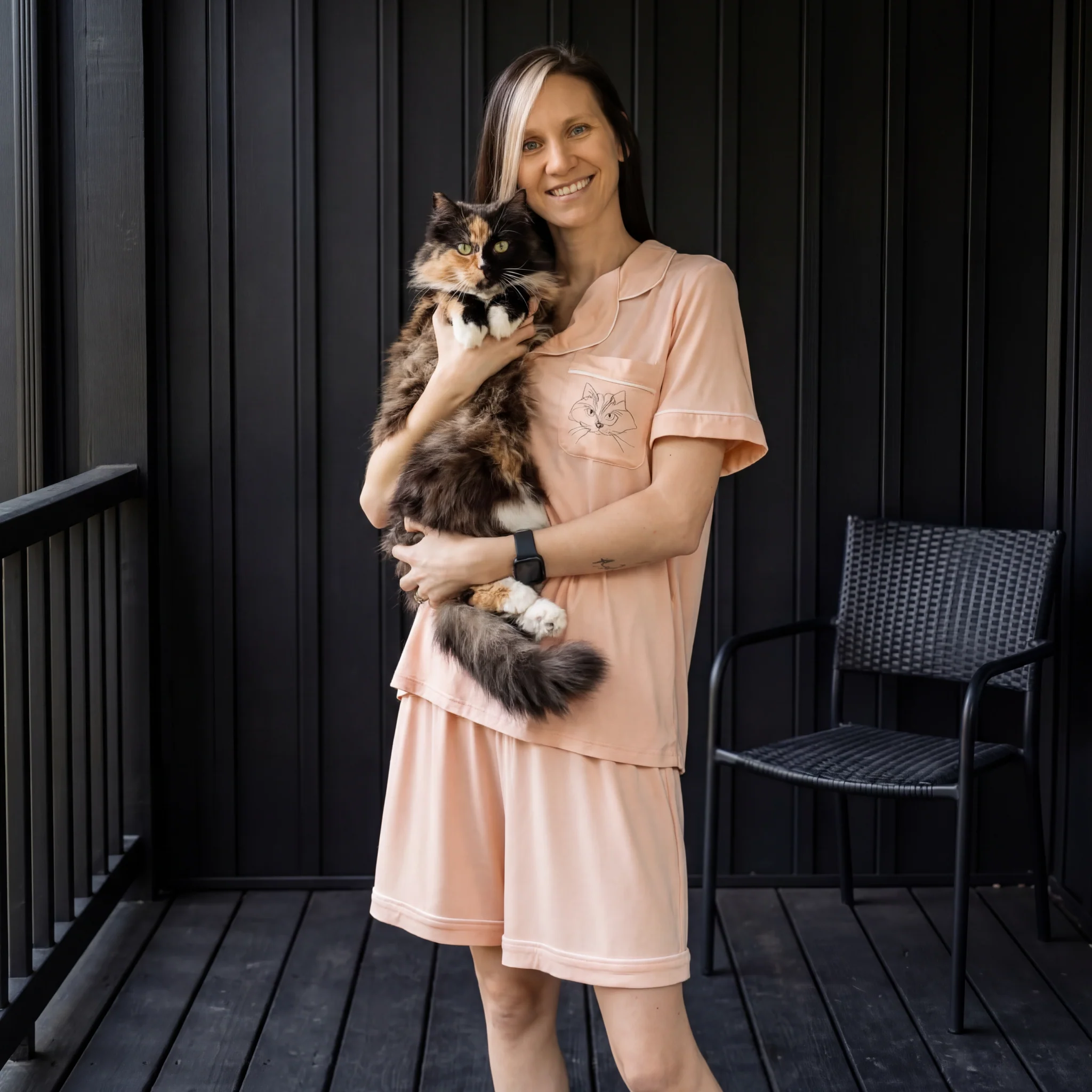 Premium Women's Bamboo Custom Pet Face Pajamas - Image 10