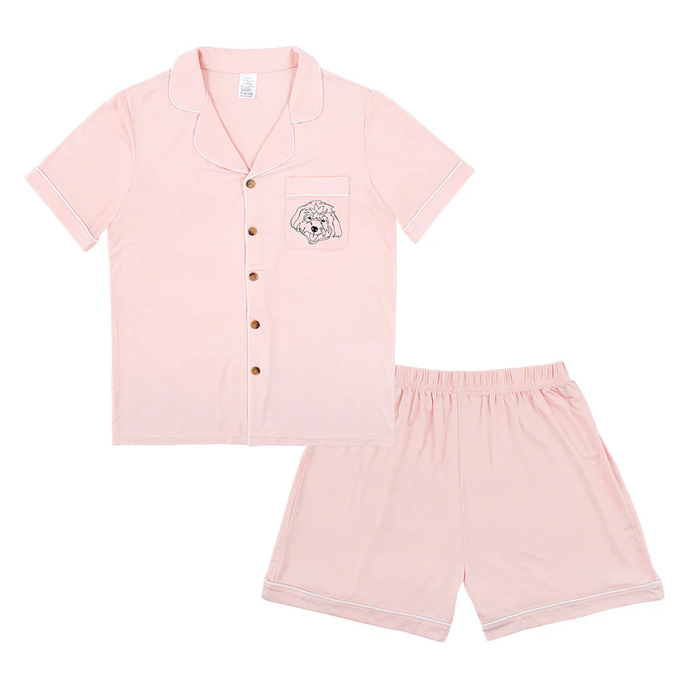 Premium Women's Bamboo Custom Pet Face Pajamas - Image 15