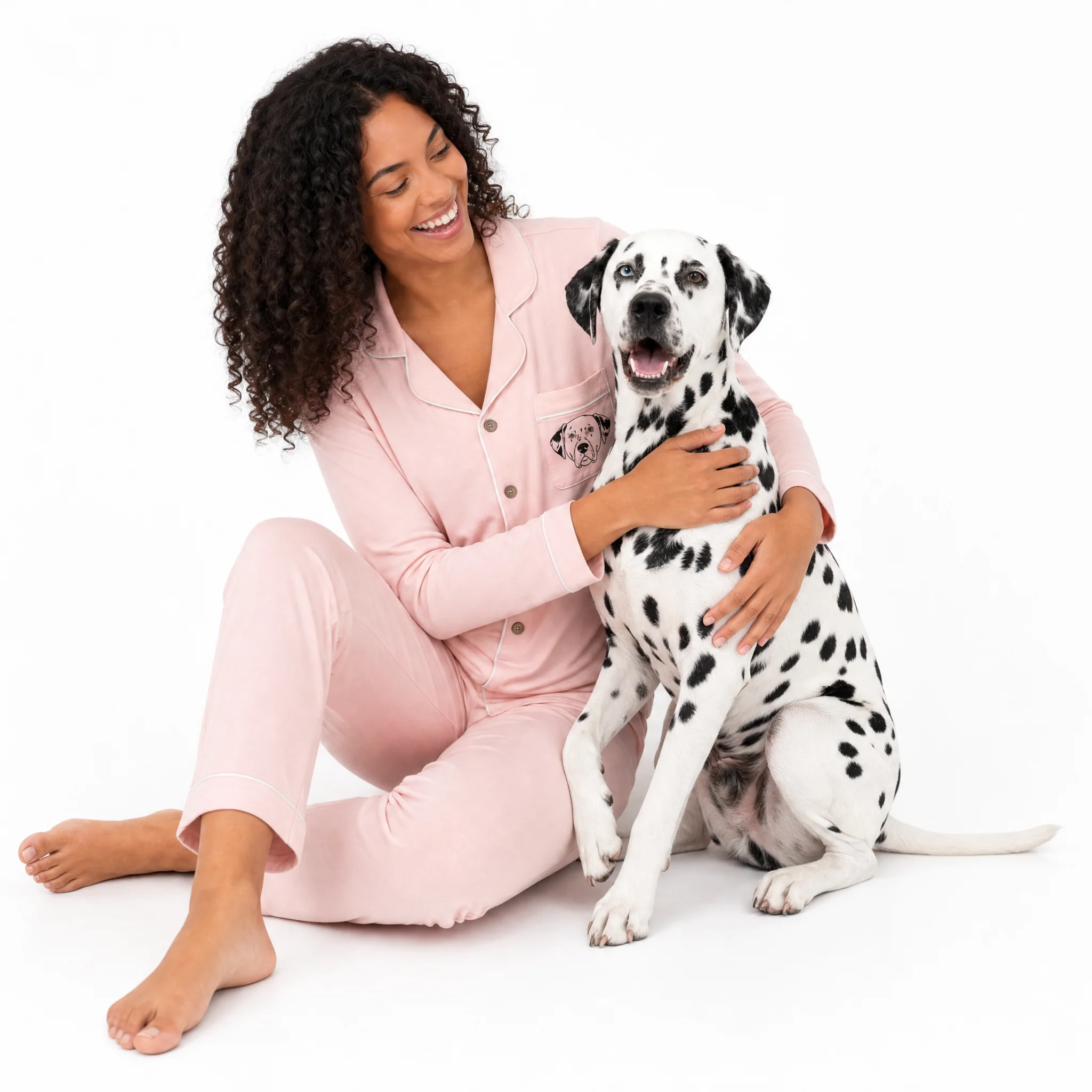 Premium Women's Bamboo Custom Pet Face Pajamas - Image 5